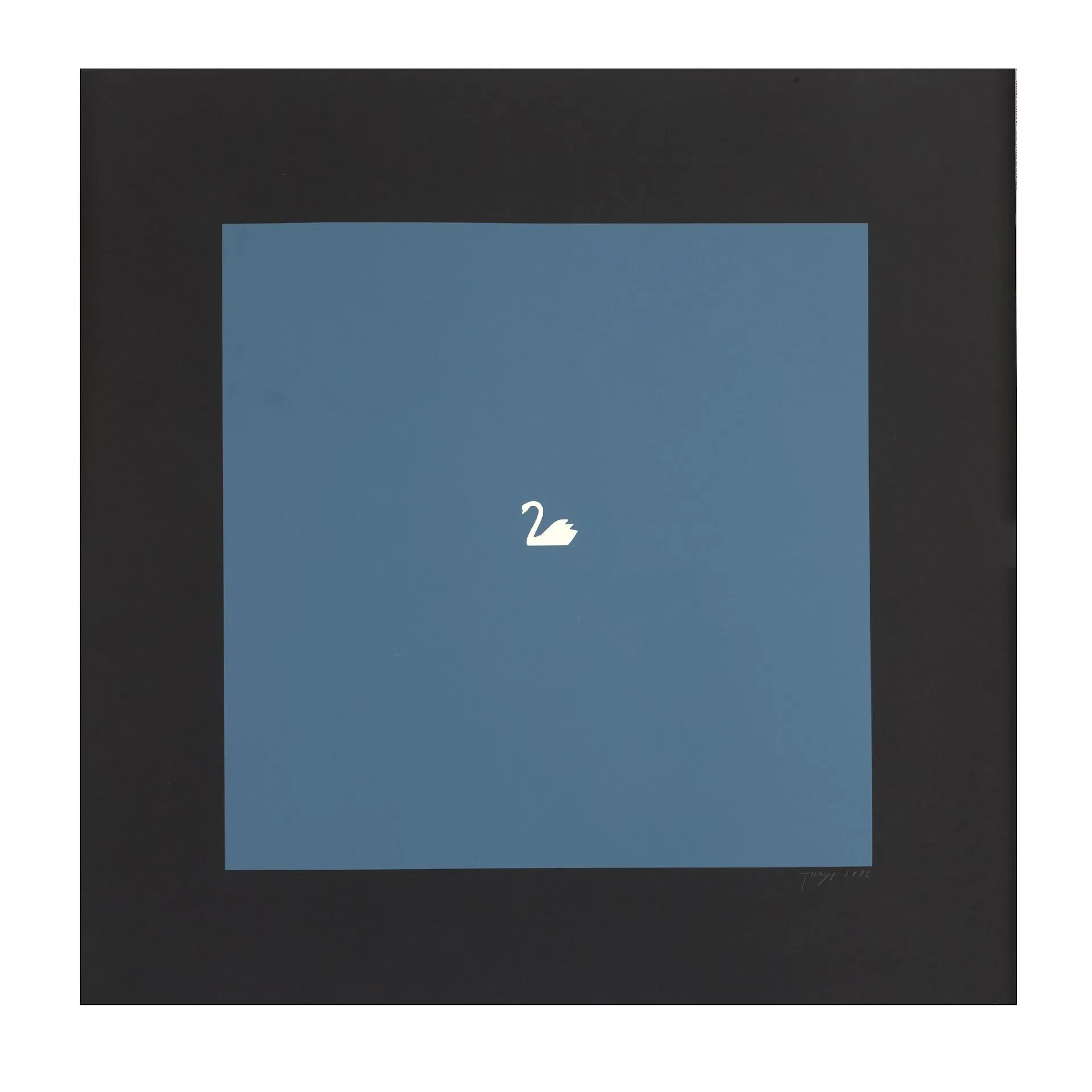 NOVIKOV Timur (1958–2002) Swan Silkscreen print Signed and dated “1992”