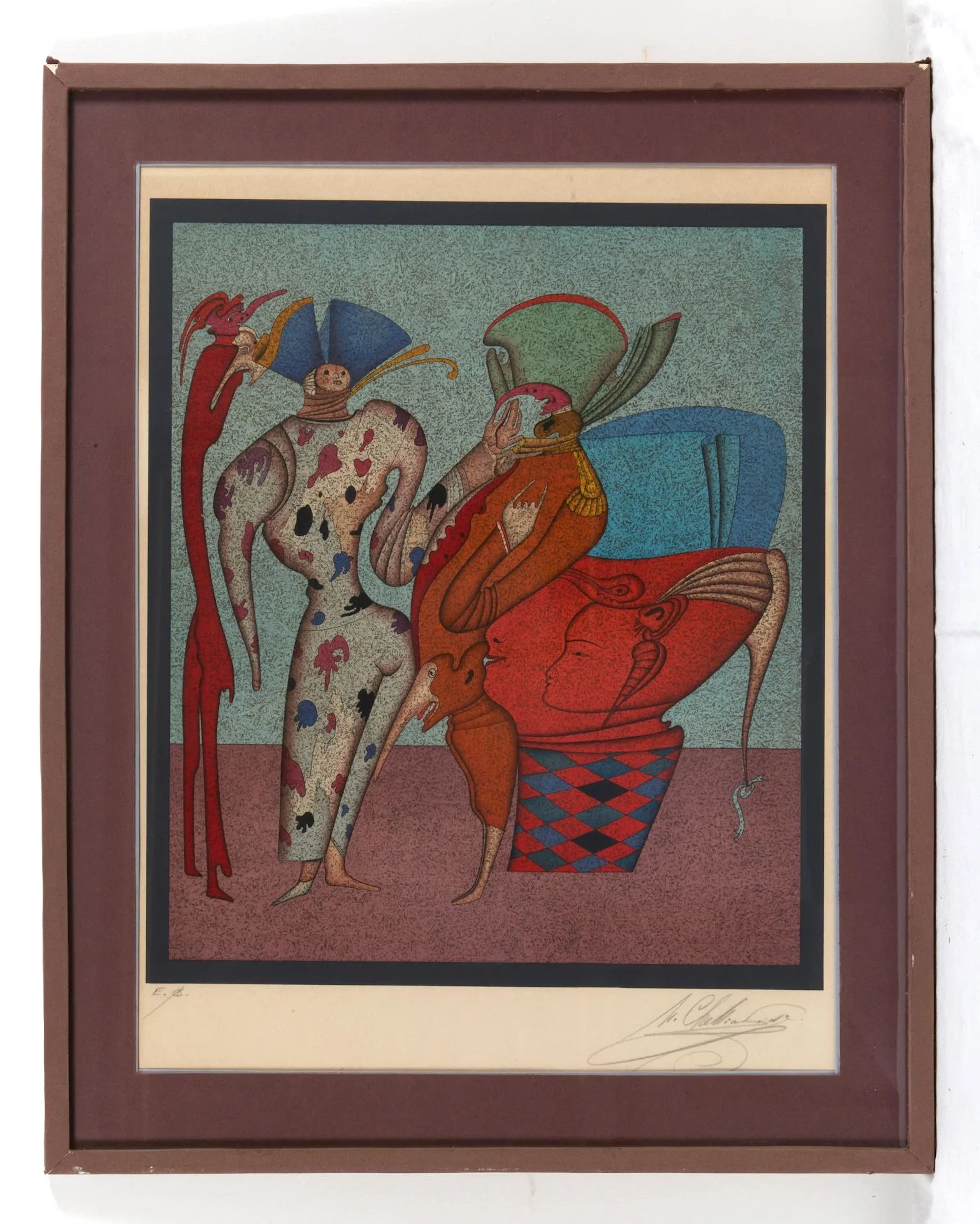 CHEMIAKINE, Mikhail (1943) Print from the “Carnivals of Saint Petersburg”
