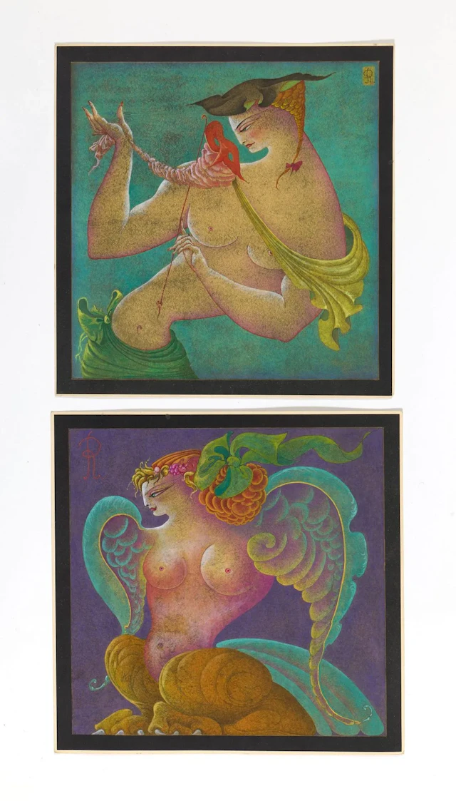 MODLEN (CHEMIAKINE) Rebecca (1934–2014) Allegorical Figures Set of
