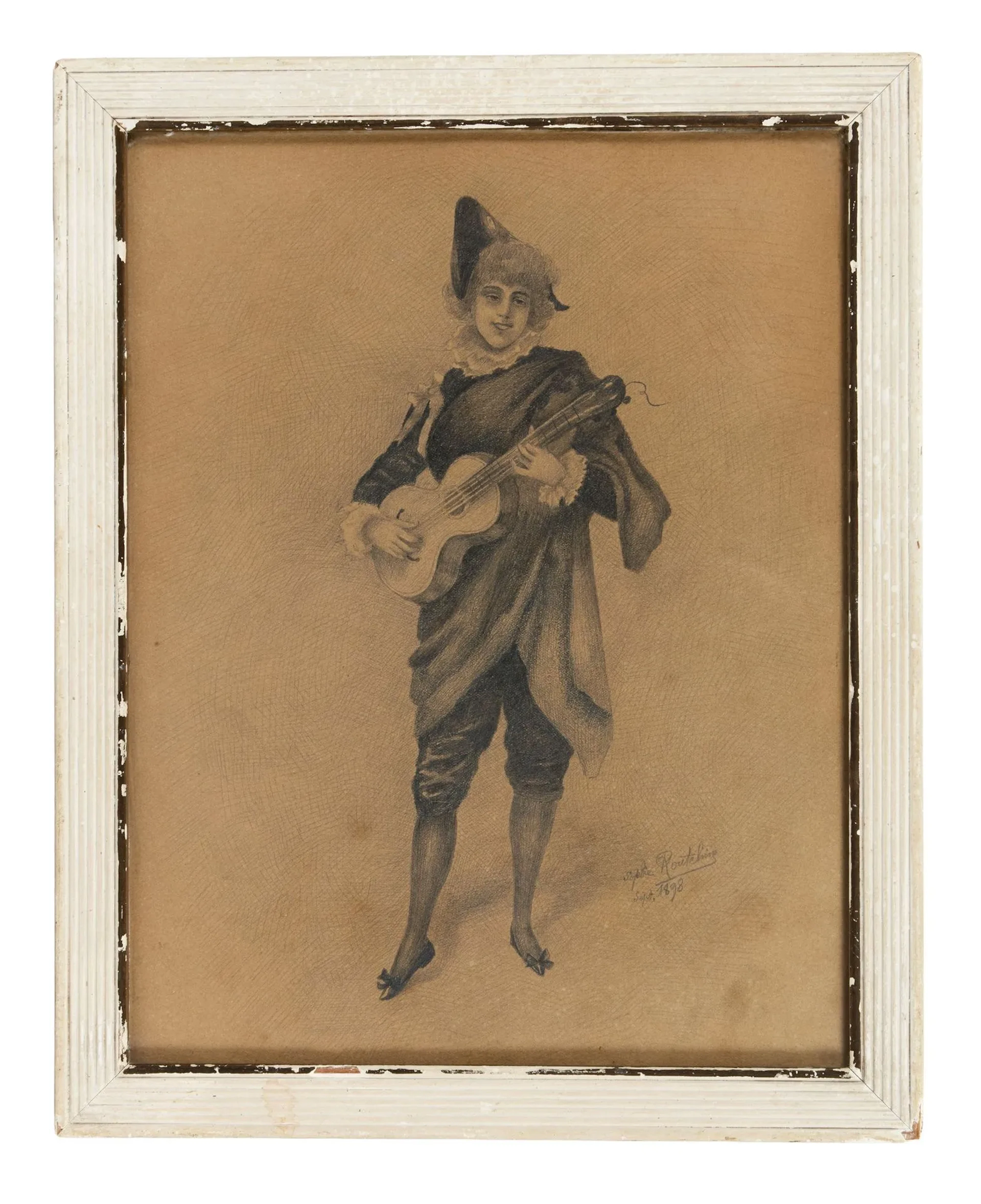 ROUCHINA-VITRY, Sonia (1878–1931) Musician. 1898 Pencil on paper Signed