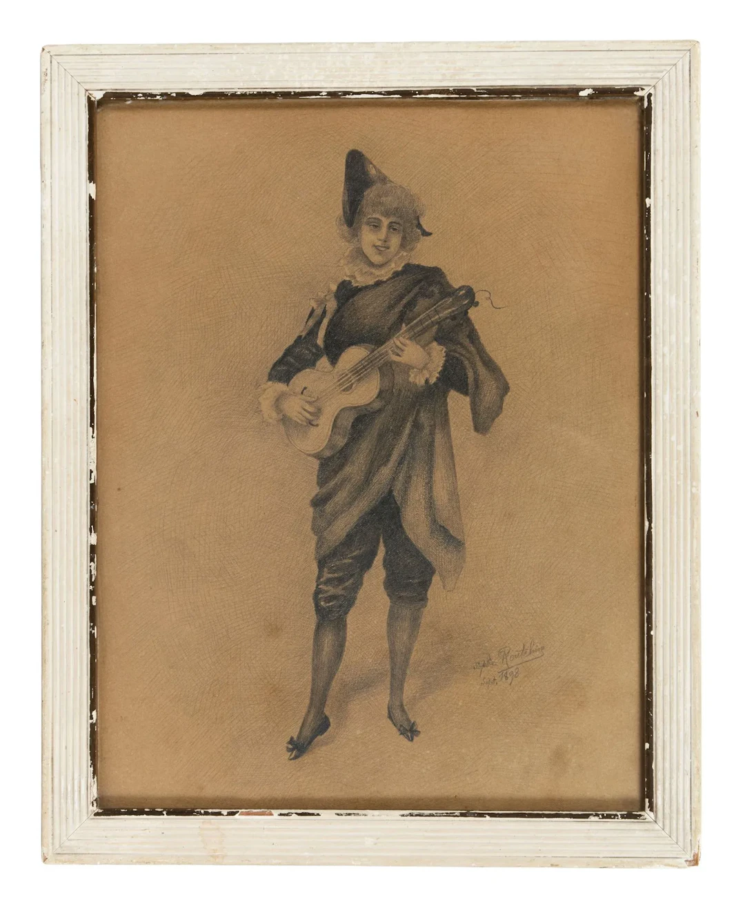 ROUCHINA-VITRY, Sonia (1878–1931) Musician. 1898 Pencil on paper Signed