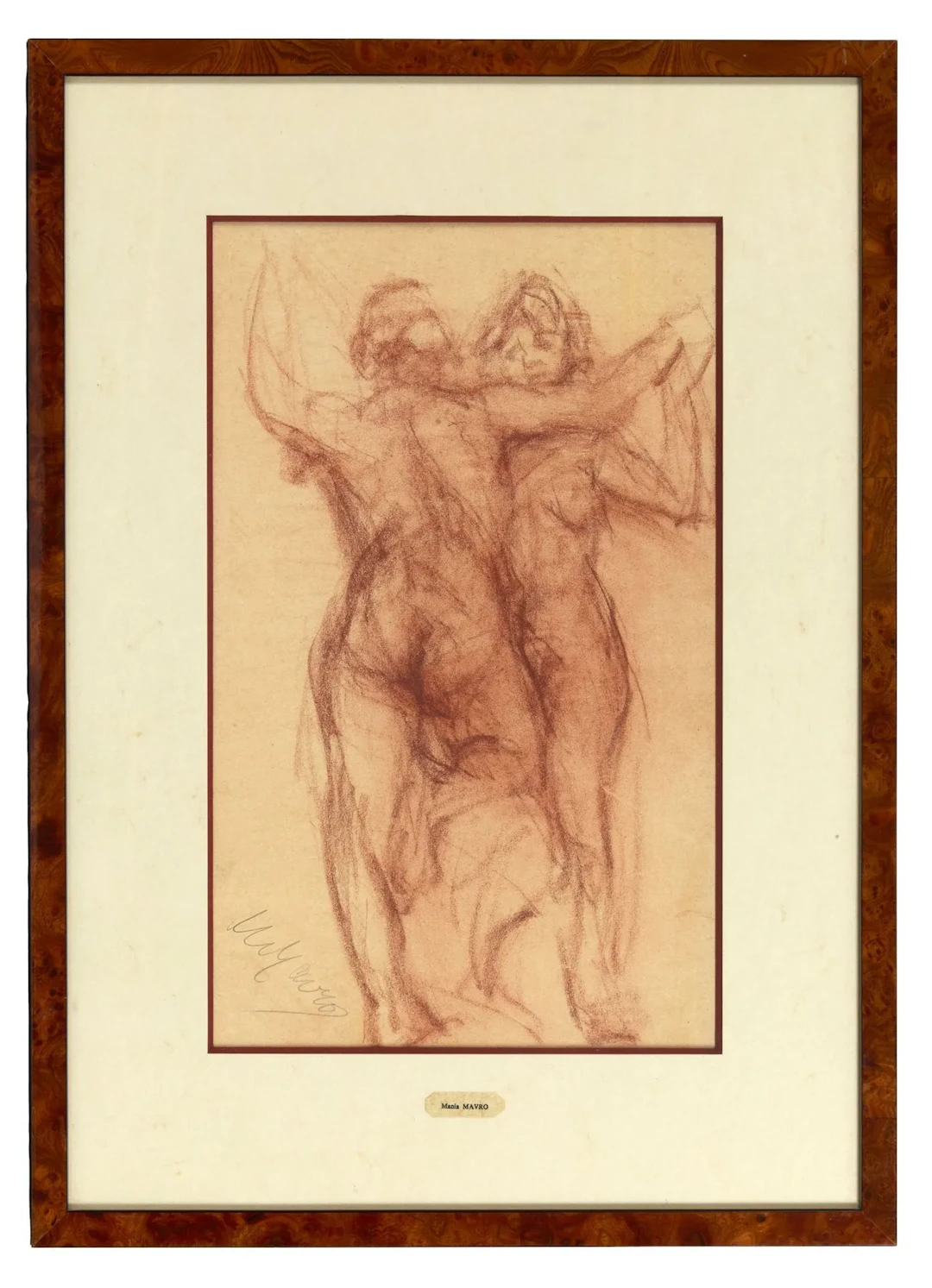 MAVRO (Mavro-Biazi) Mania (1889–1969?) Nude Studies Red chalk on paper