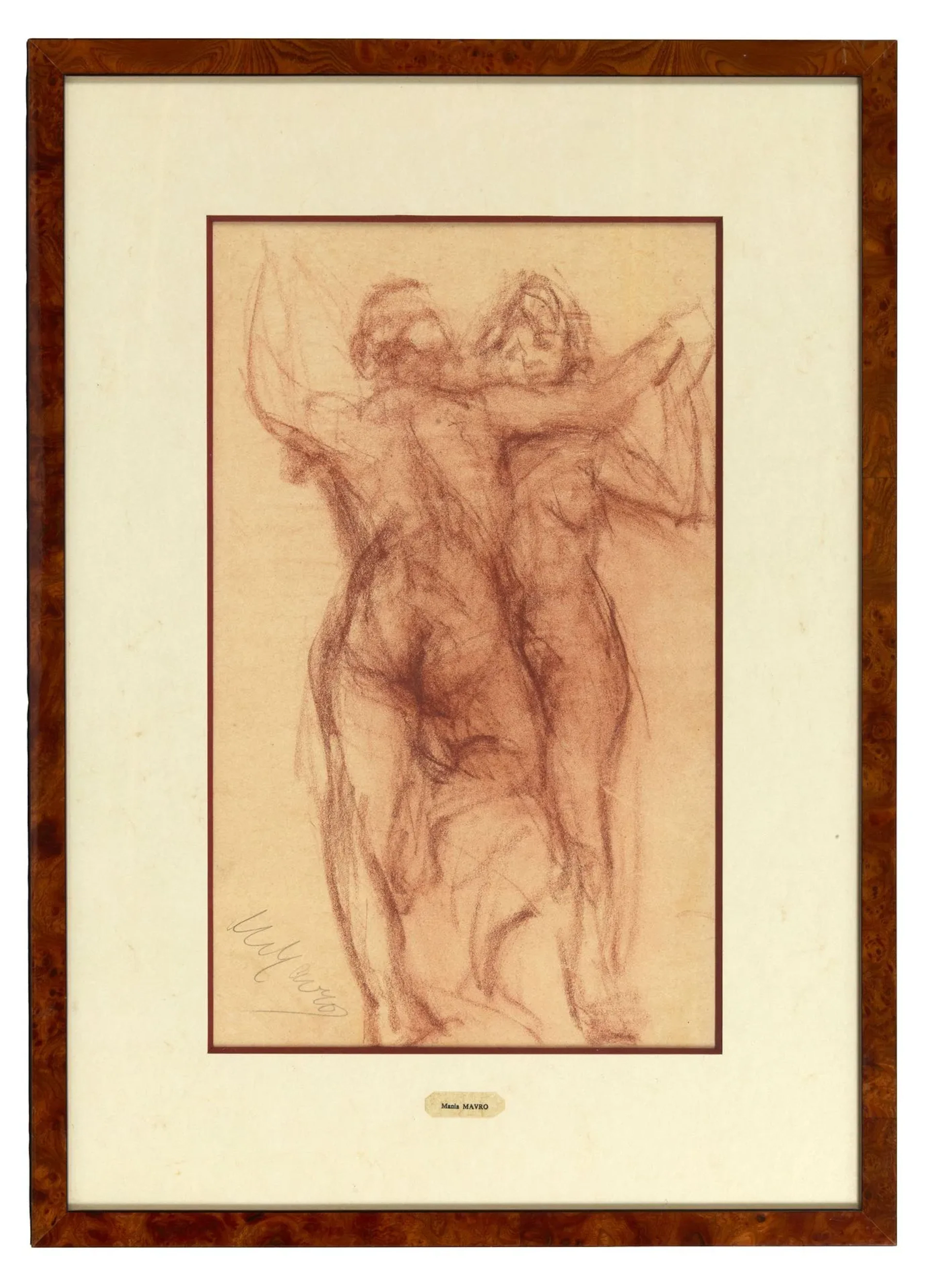 MAVRO (Mavro-Biazi) Mania (1889–1969?) Nude Studies Red chalk on paper