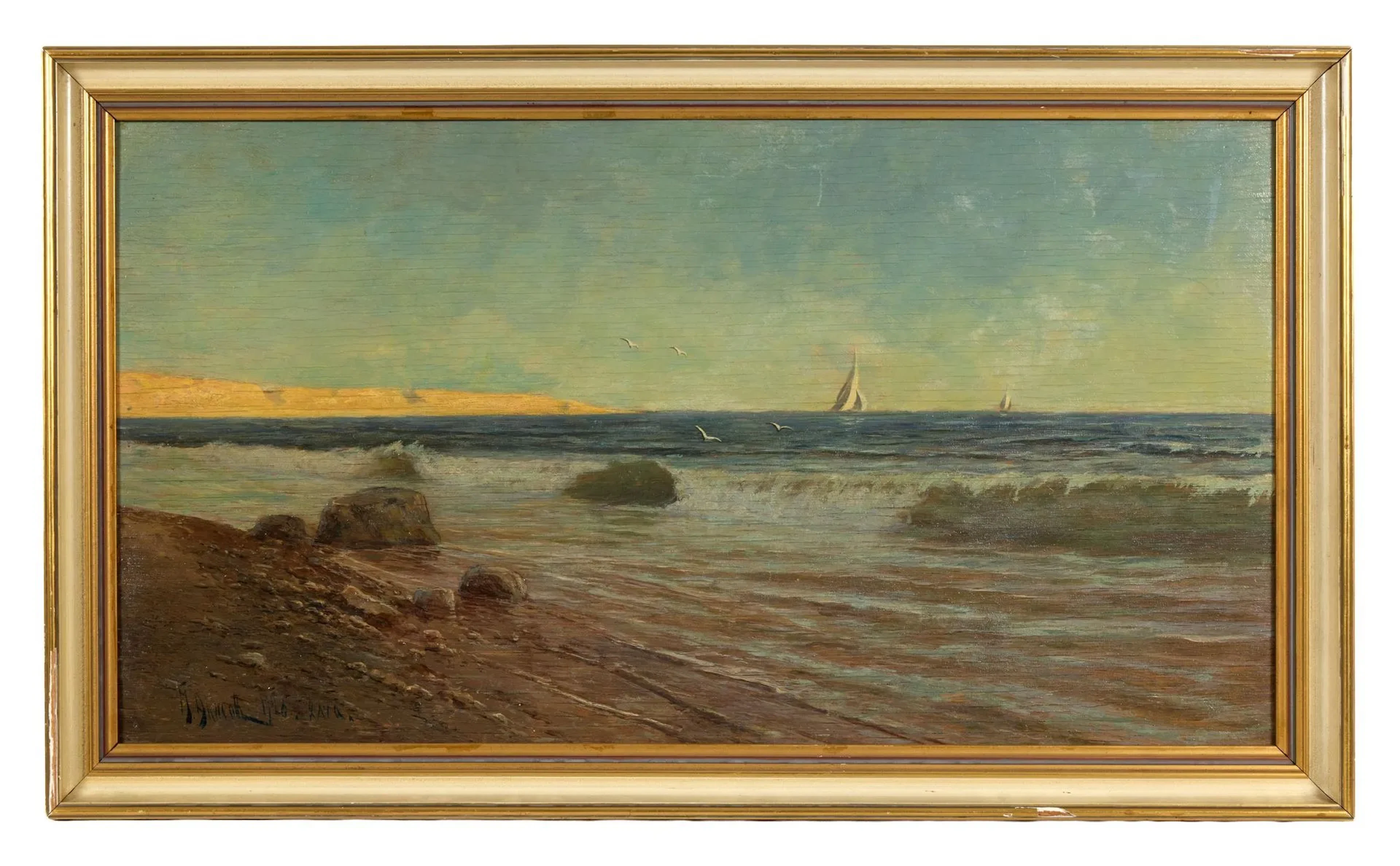 ALISOV, Mikhail (1859–1933) Seaside in Yalta, 1928 Oil on canvas Signed