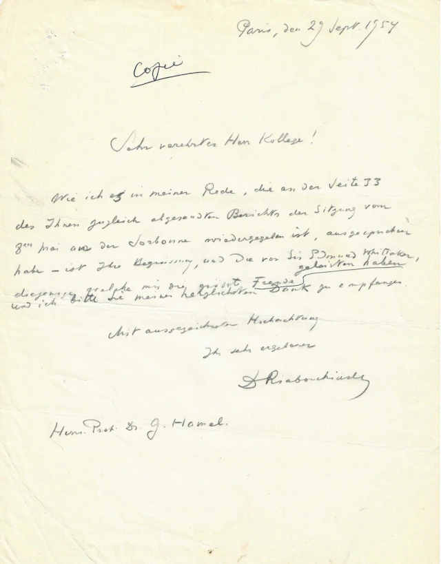 [JUBILEE OF SCIENTIFIC ACTIVITY] ARCHIVES of Dimitri RIABOUCHINSKY