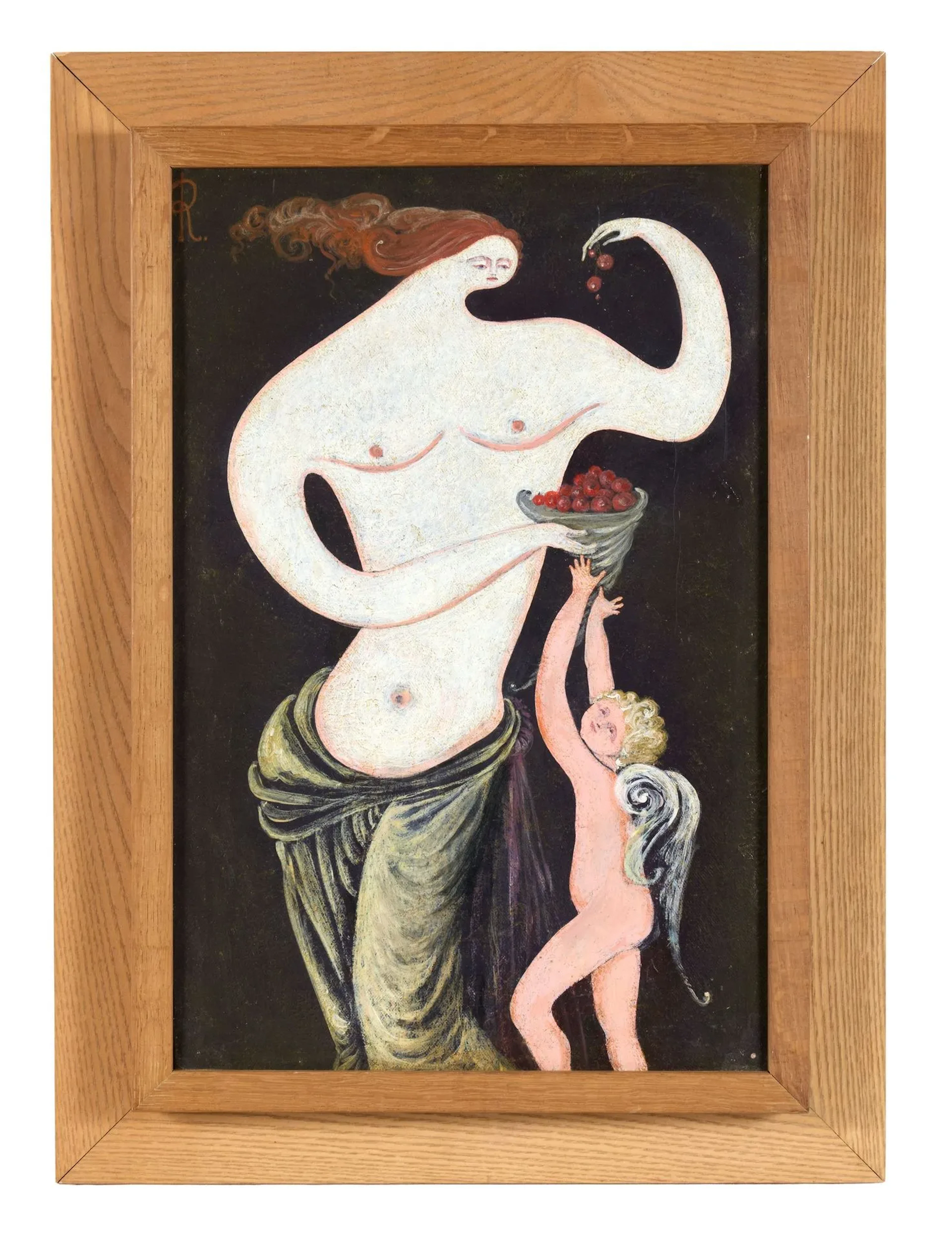 MODLEN (CHEMIAKINE) Rebecca (1934–2014) Venus and Cupid Oil on canvas