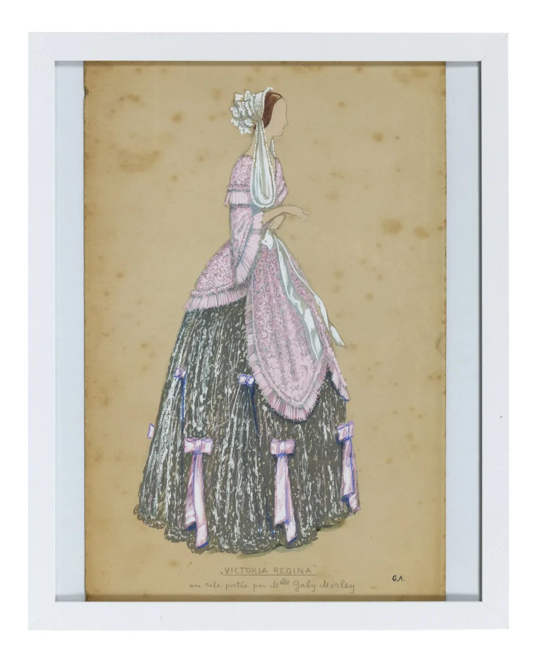 Yuri ANNENKOFF (1889–1974) Costume design for “Victoria Regina,” a