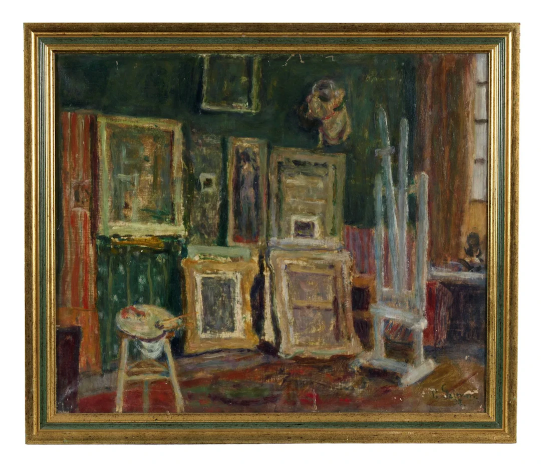 GRIMM, Pierre (1898–1979) The Artist’s Studio, 1937 Oil on canvas