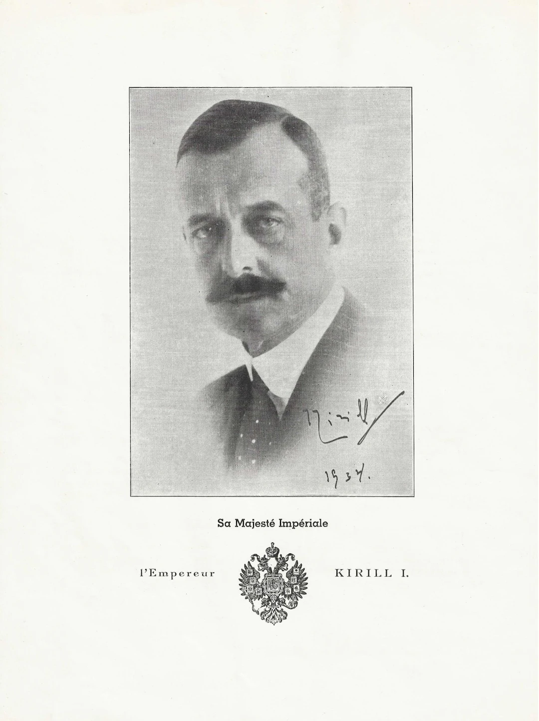 VLADIMIR KIRILLOVICH OF RUSSIA (1917–1992), Grand Duke Two photographs