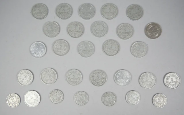FRANCE. Set of 29 Lavrillier coins. - Lot 101