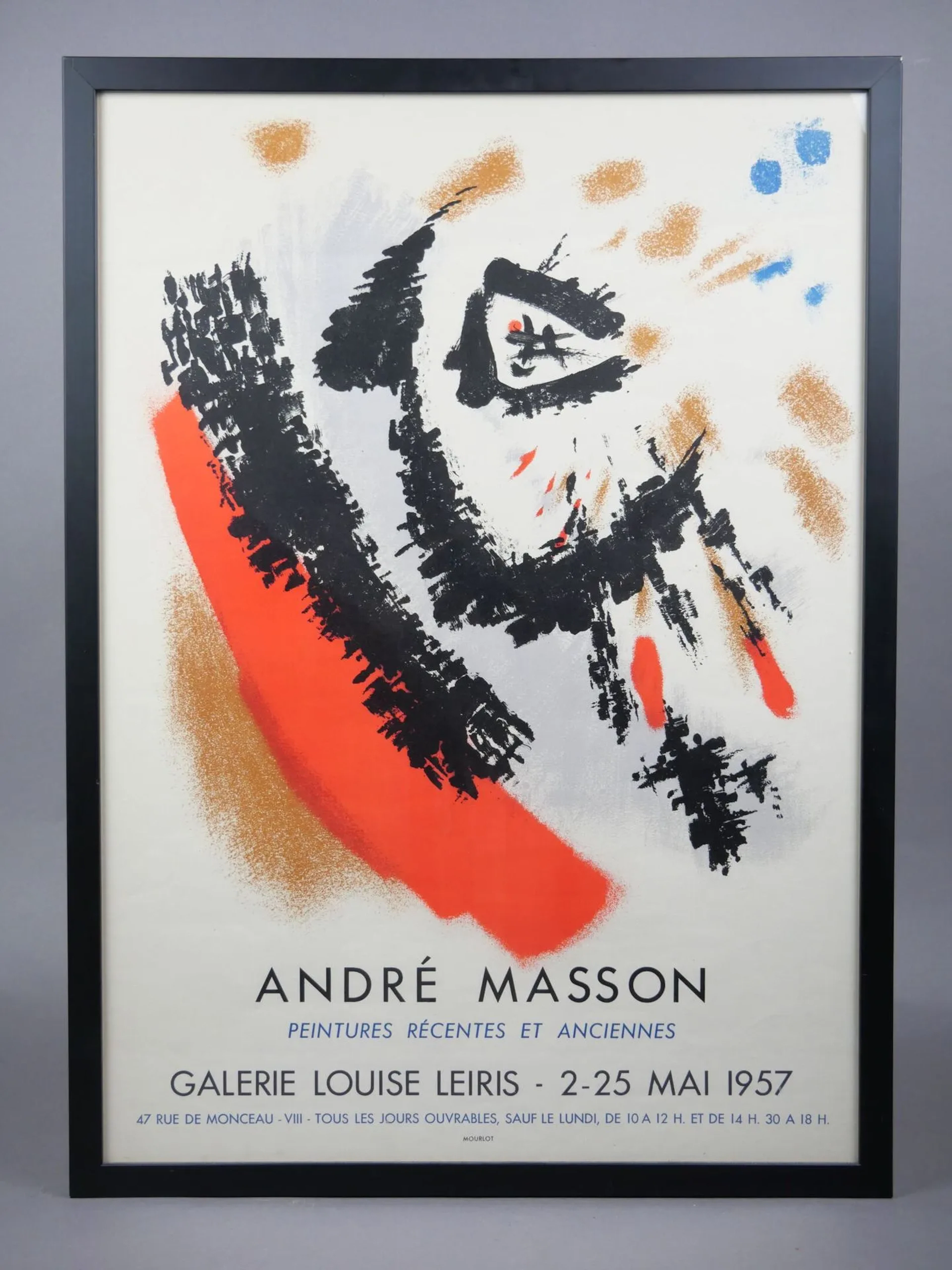 André MASSON Poster, Recent and Early Paintings - Galerie Lo - Lot 94