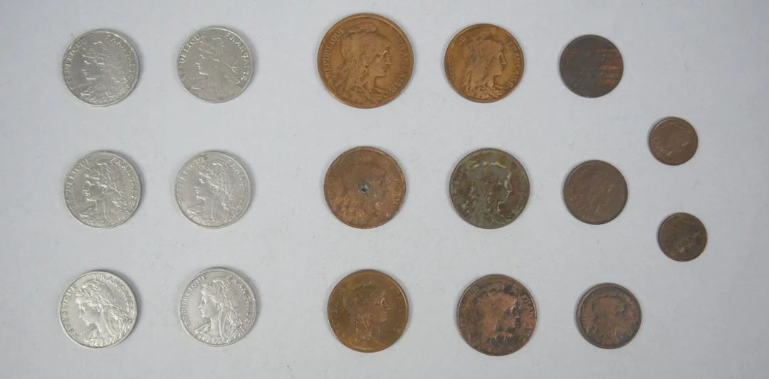 FRANCE. Set of 17 Dupuis and Patey coins. - Lot 100
