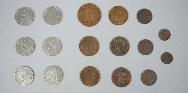 FRANCE. Set of 17 Dupuis and Patey coins. - Lot 100