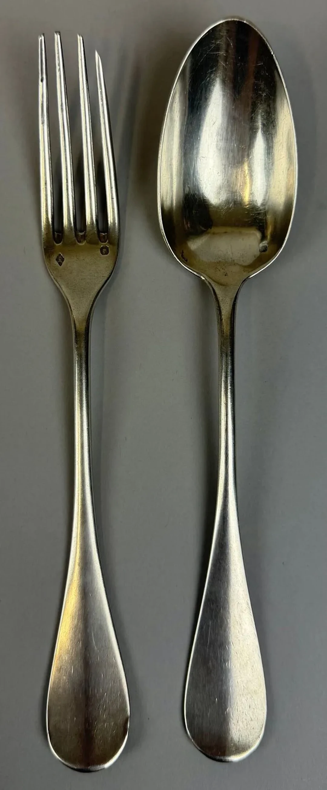 Children's silverware set in 950-th silver (Minerva hallmark - Lot 108