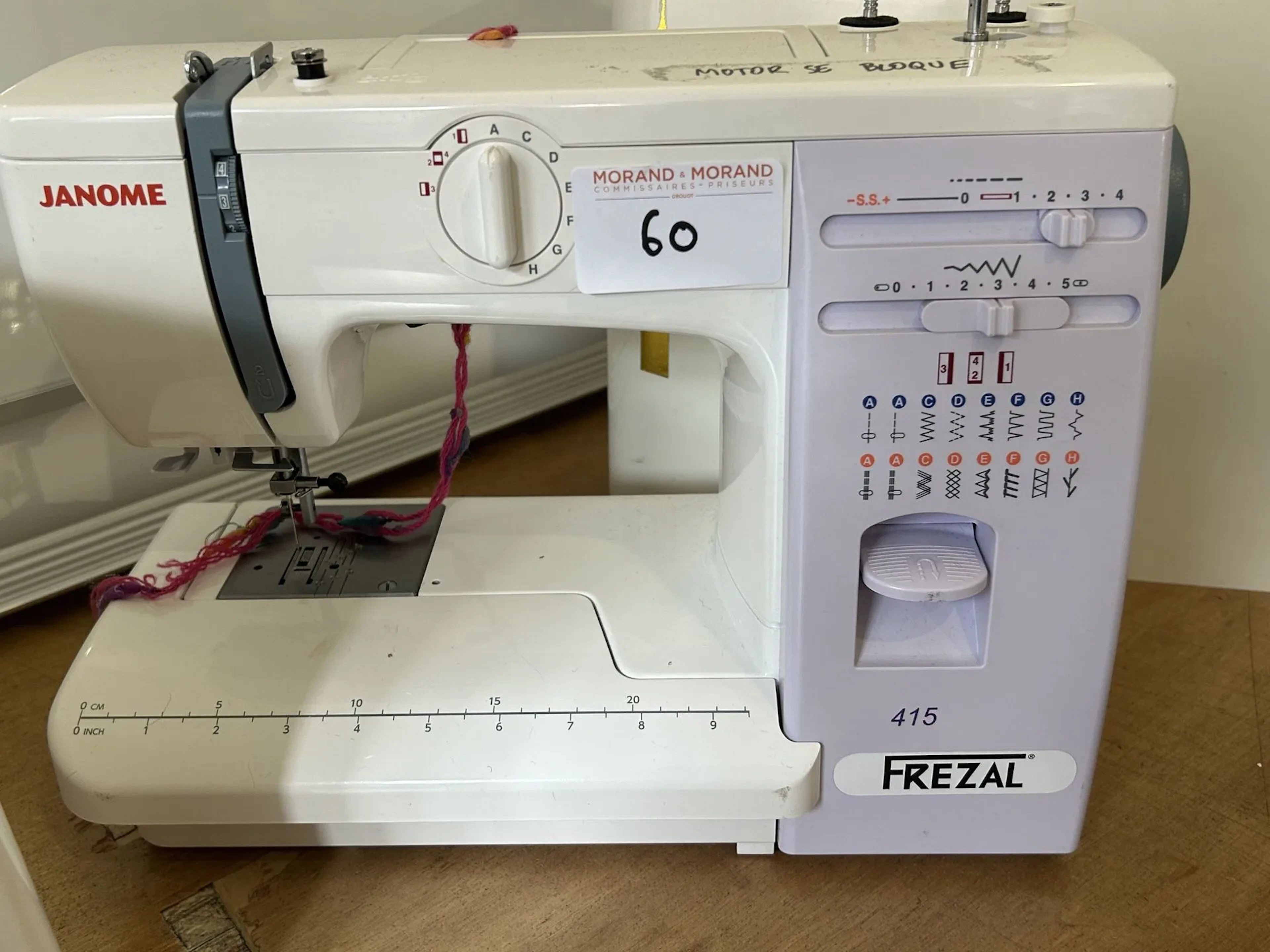 2 machines à coudre FREZAL 415 JANOME - Lot 60