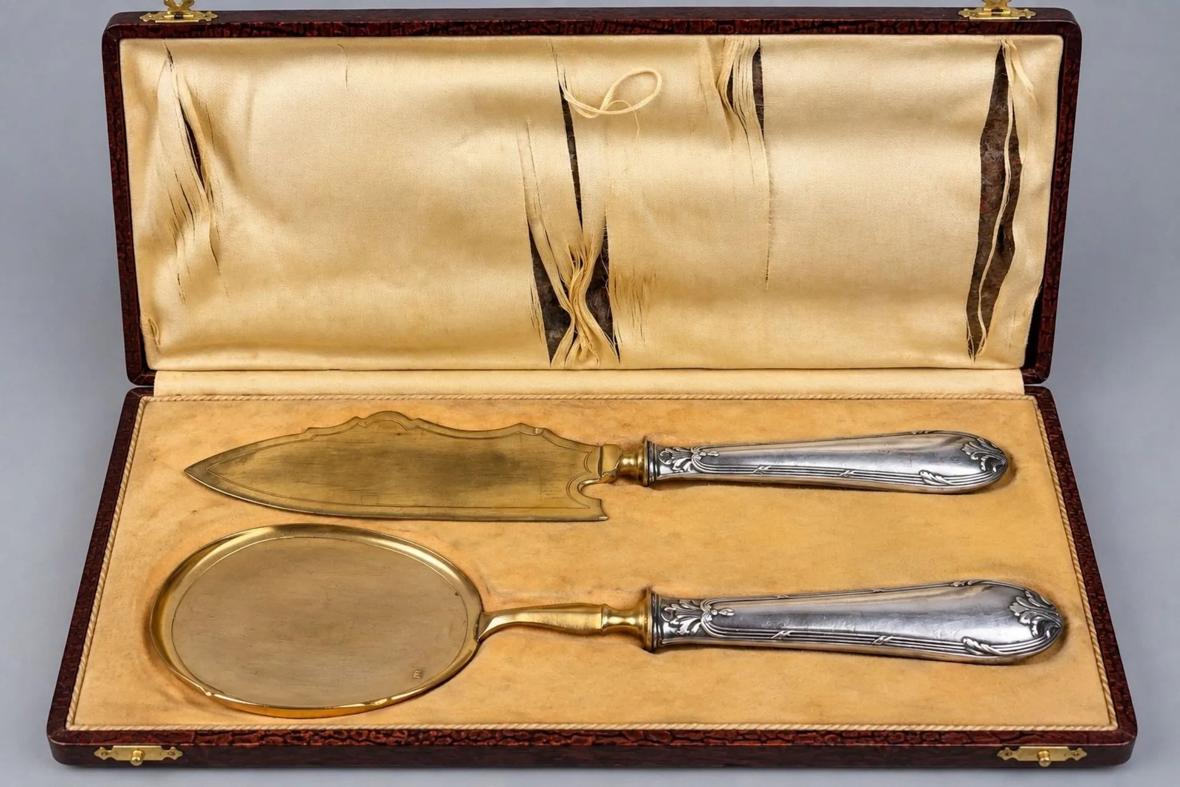 950-thousandths silver-plated ice service set (Minerva hallm - Lot 114