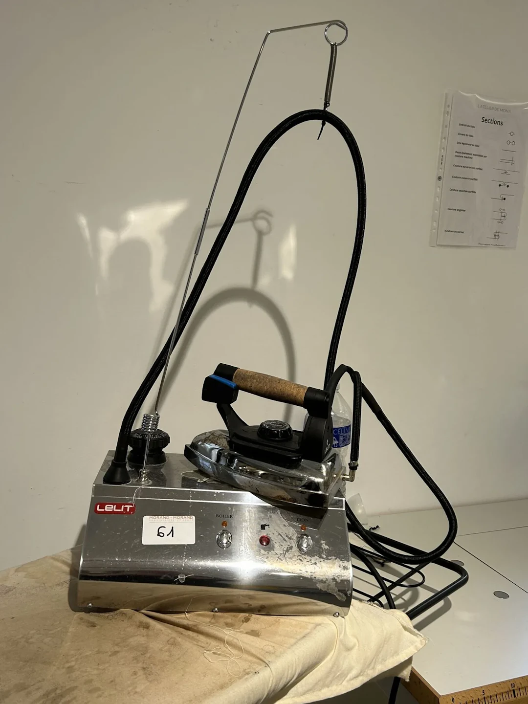 1 machine à repasser professionnelle inox LELIT modèle PS25, - Lot 61