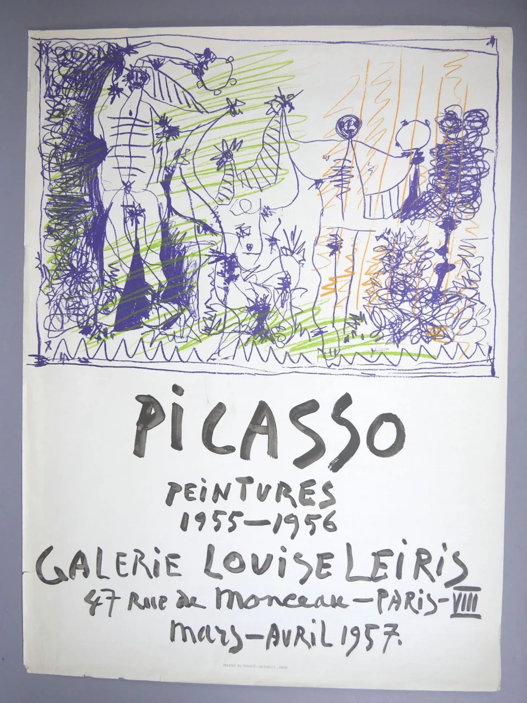 Picasso Paintings 1955–1956 Poster—Louise Leiris Gallery, 19 - Lot 95