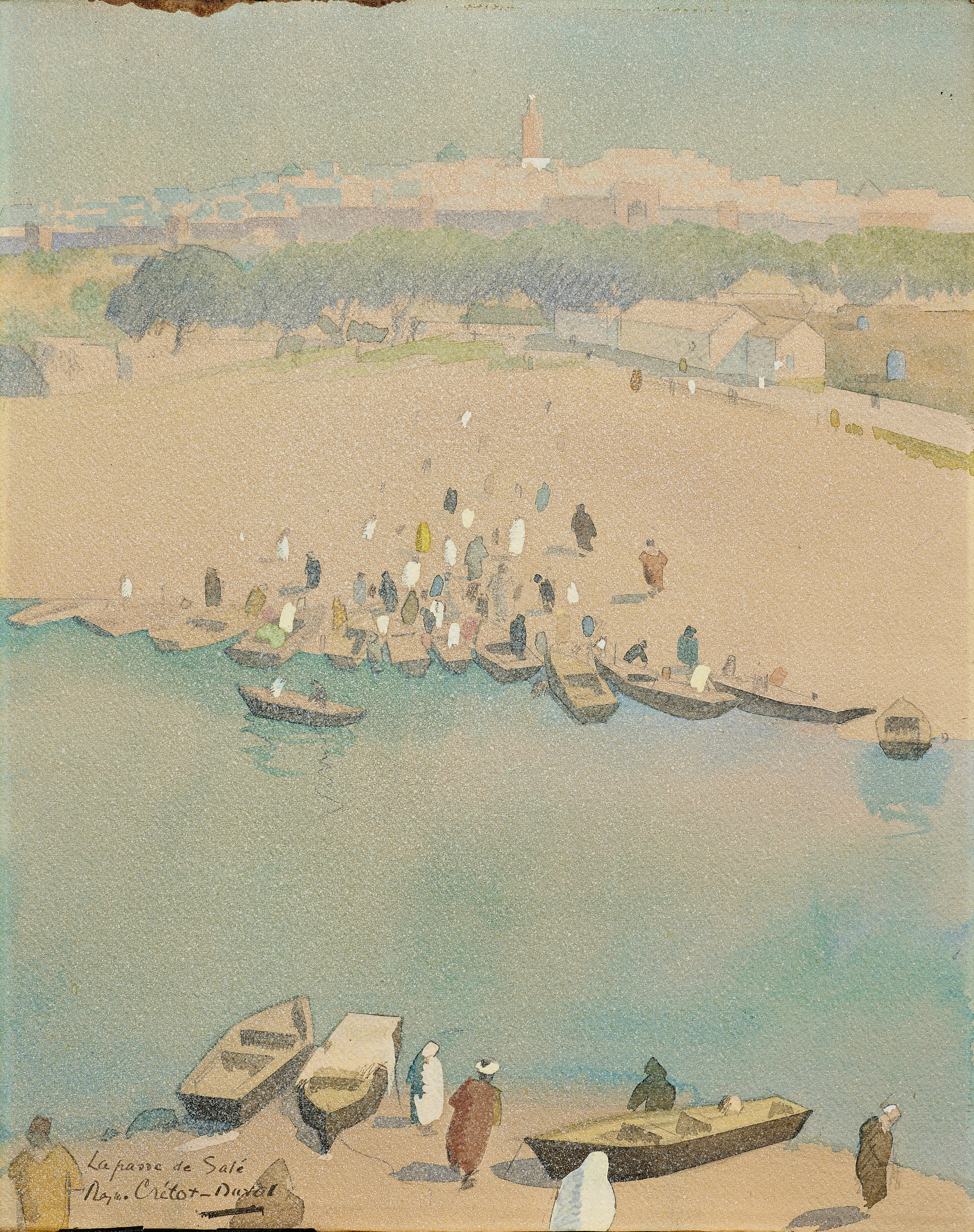 Raymond CRETOT-DUVAL 1895-1986 La passe de Salé