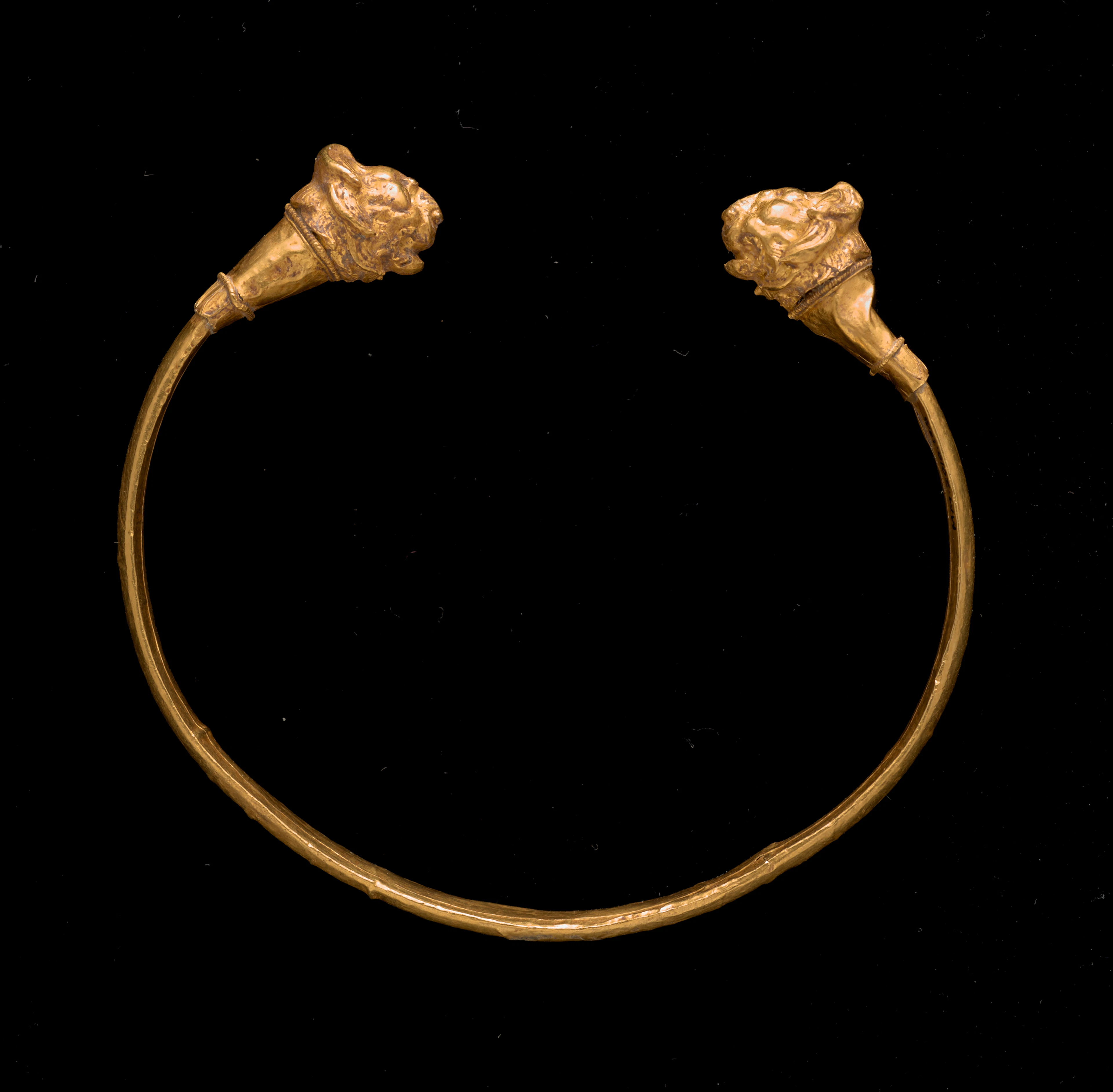 A Hellenistic sheet gold over a bronze core bracelet