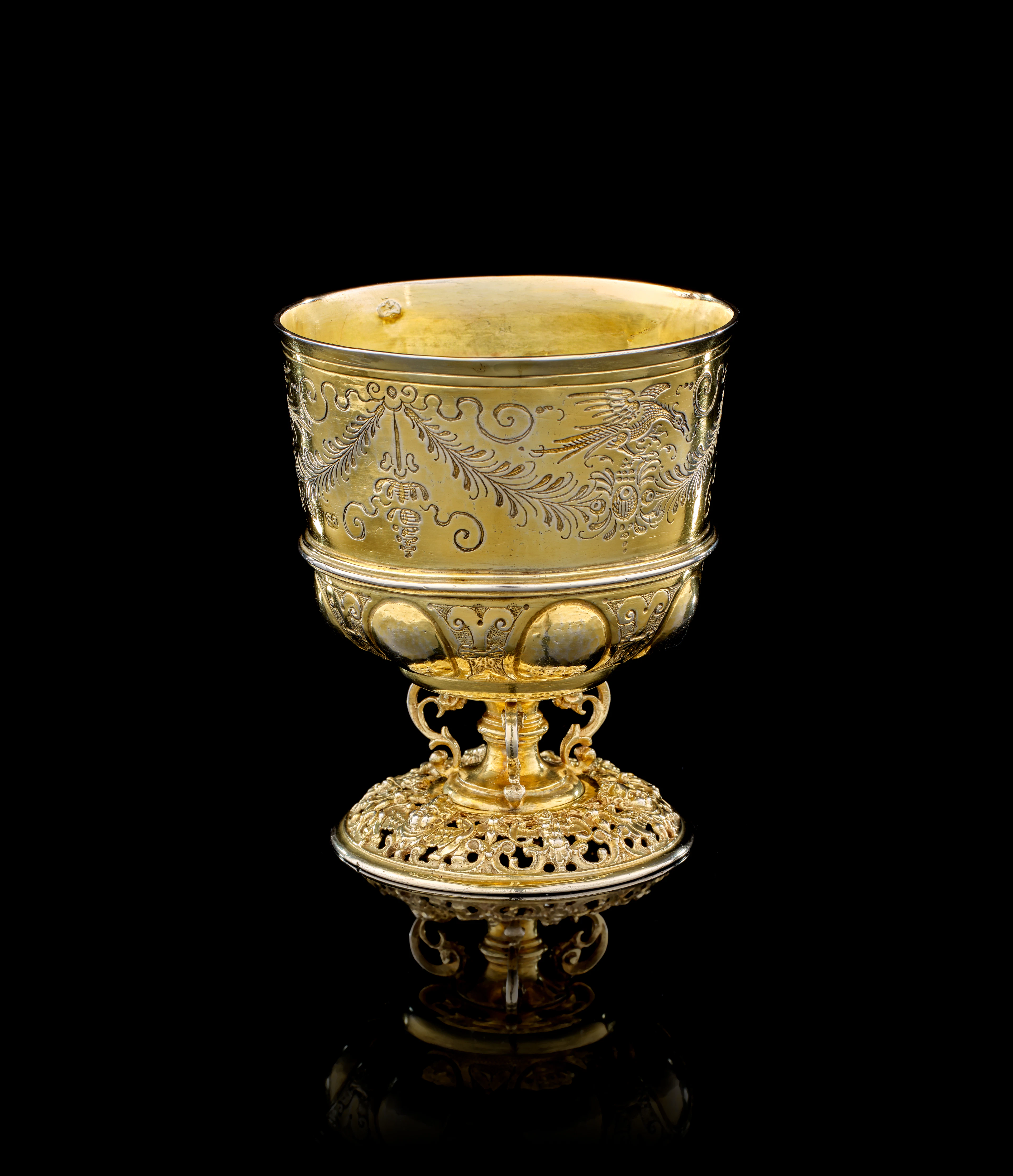 A German silver-gilt beaker, Peter Sigmundt, Nuremberg, 1609-1624