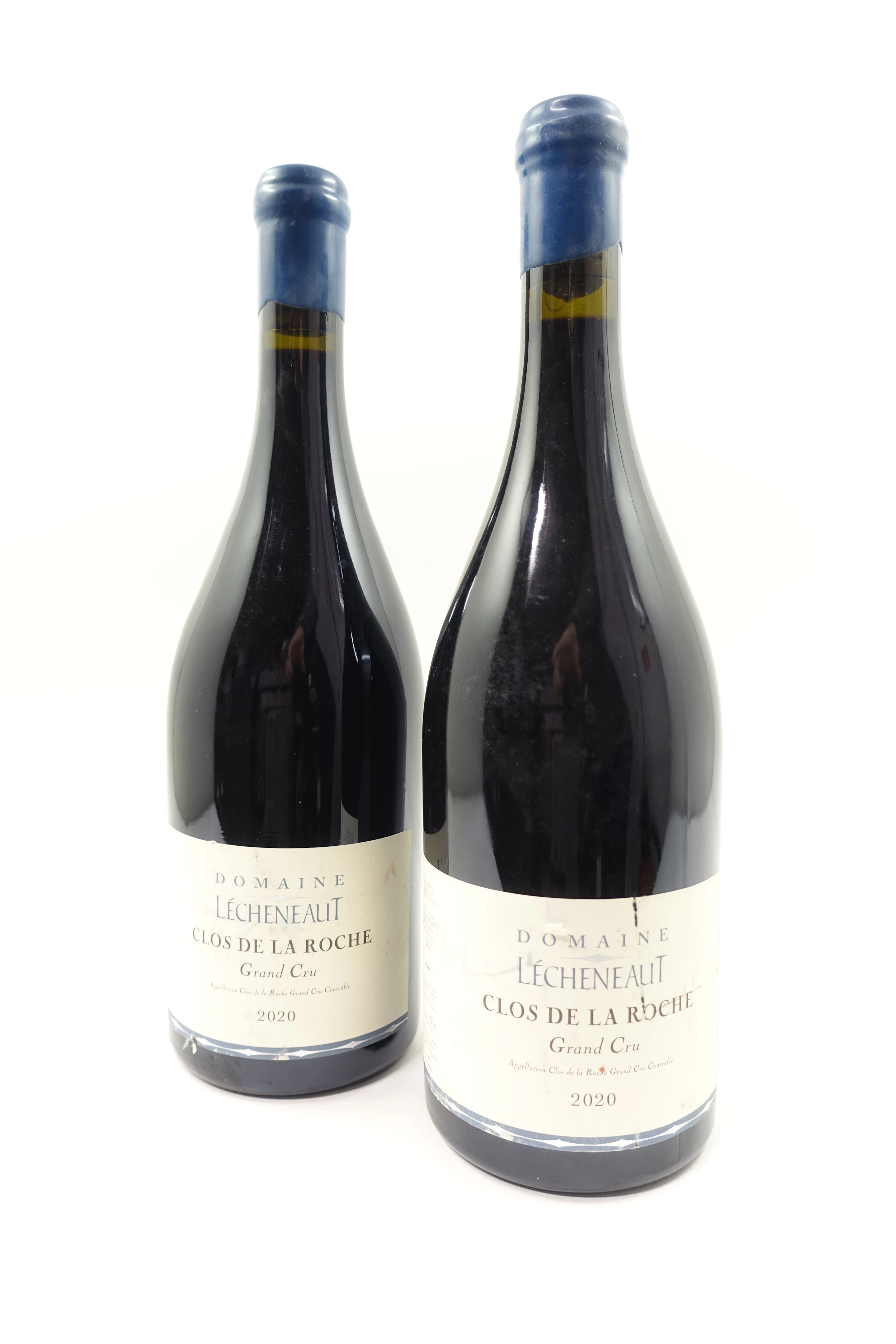 2 bts CLOS DE LA ROCHE 2020 Grand Cru. Domaine Lécheneaut