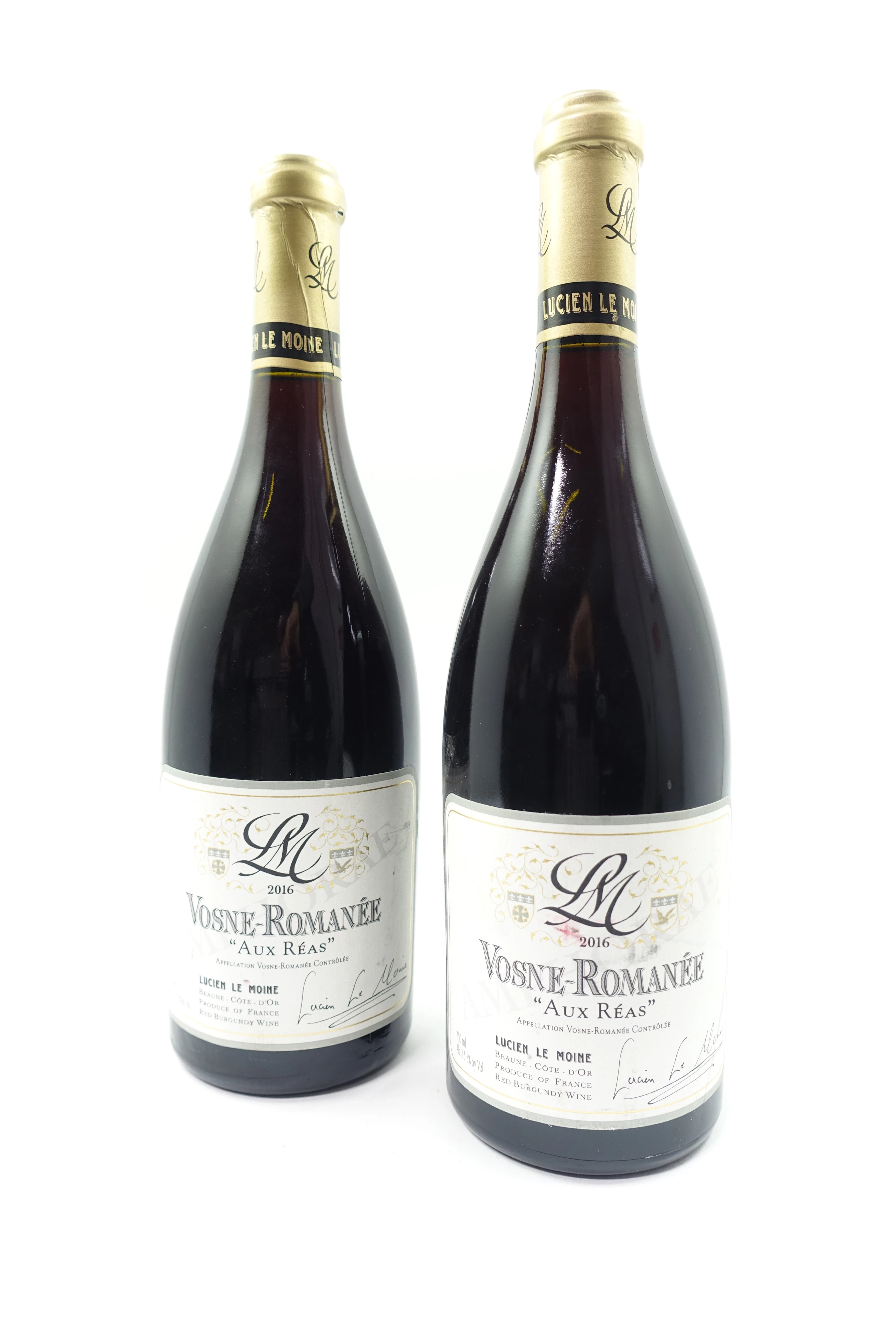 2 bts VOSNE ROMANEE 2016 Aux Réas. Lucien Le Moine