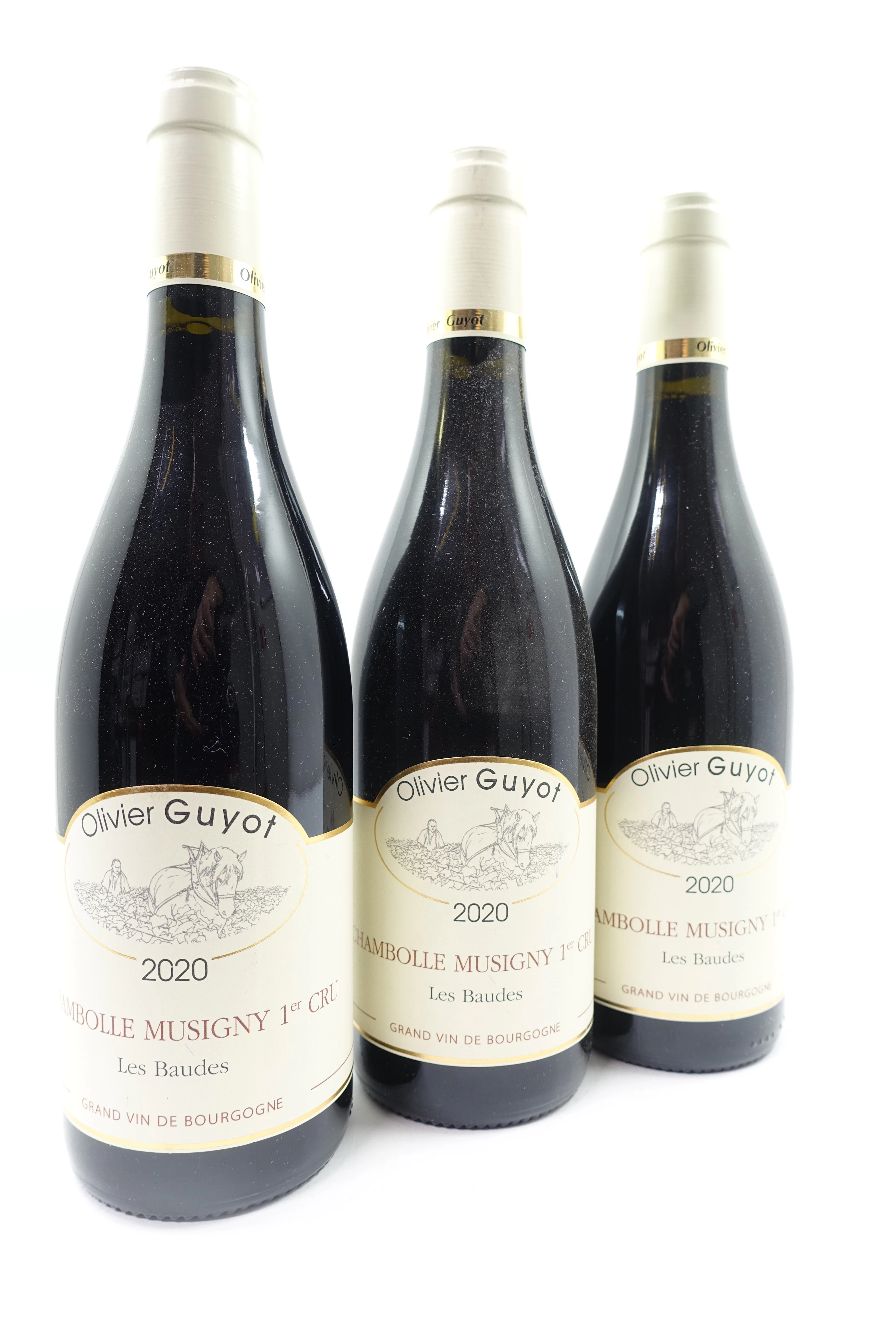 6 bts CHAMBOLLE MUSIGNY 2020 1er Cru Les Baudes. Olivier Guyot