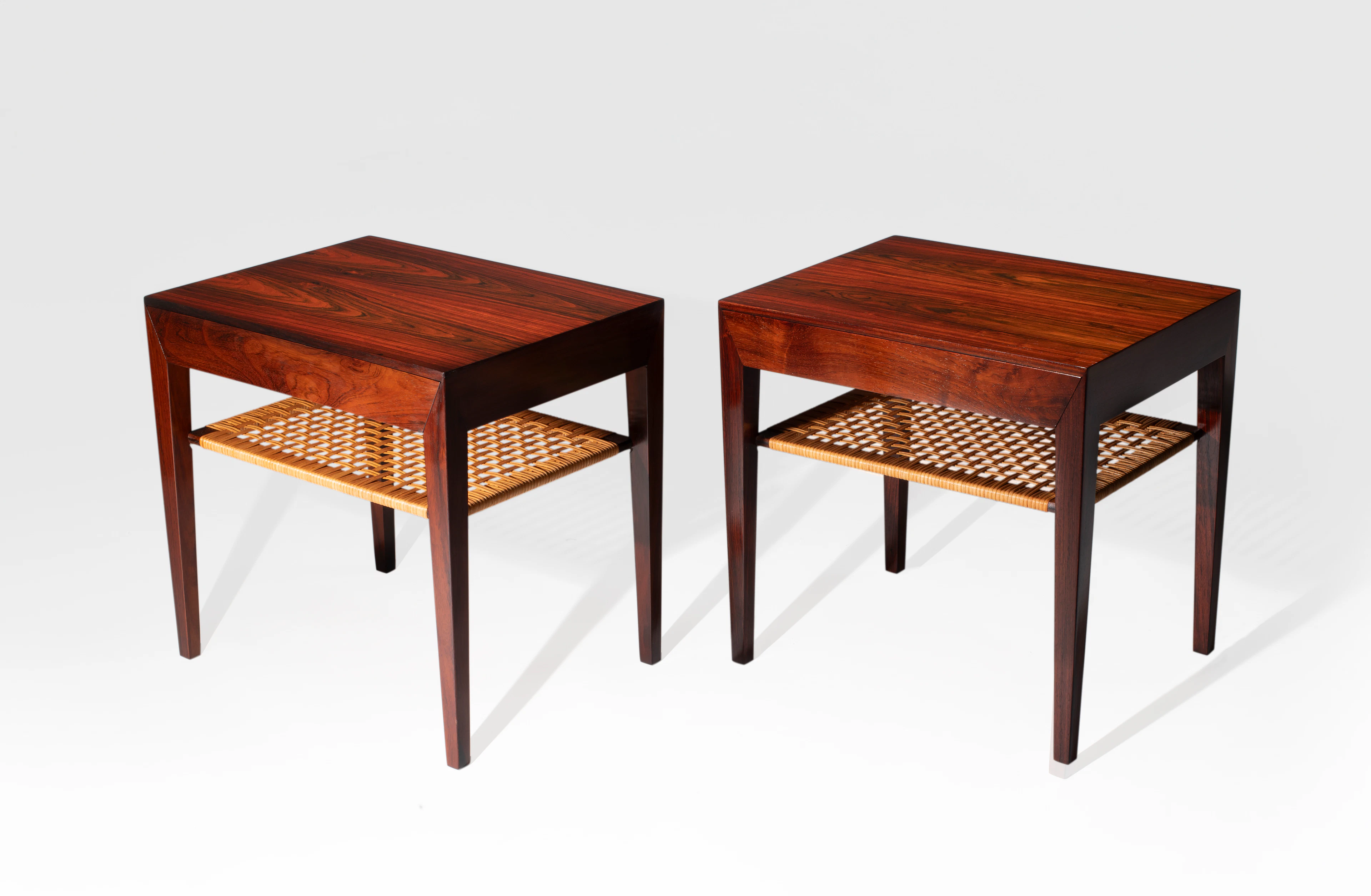 Severin Jr. HANSEN 1887-1964 Paire de tables de chevet - 1955