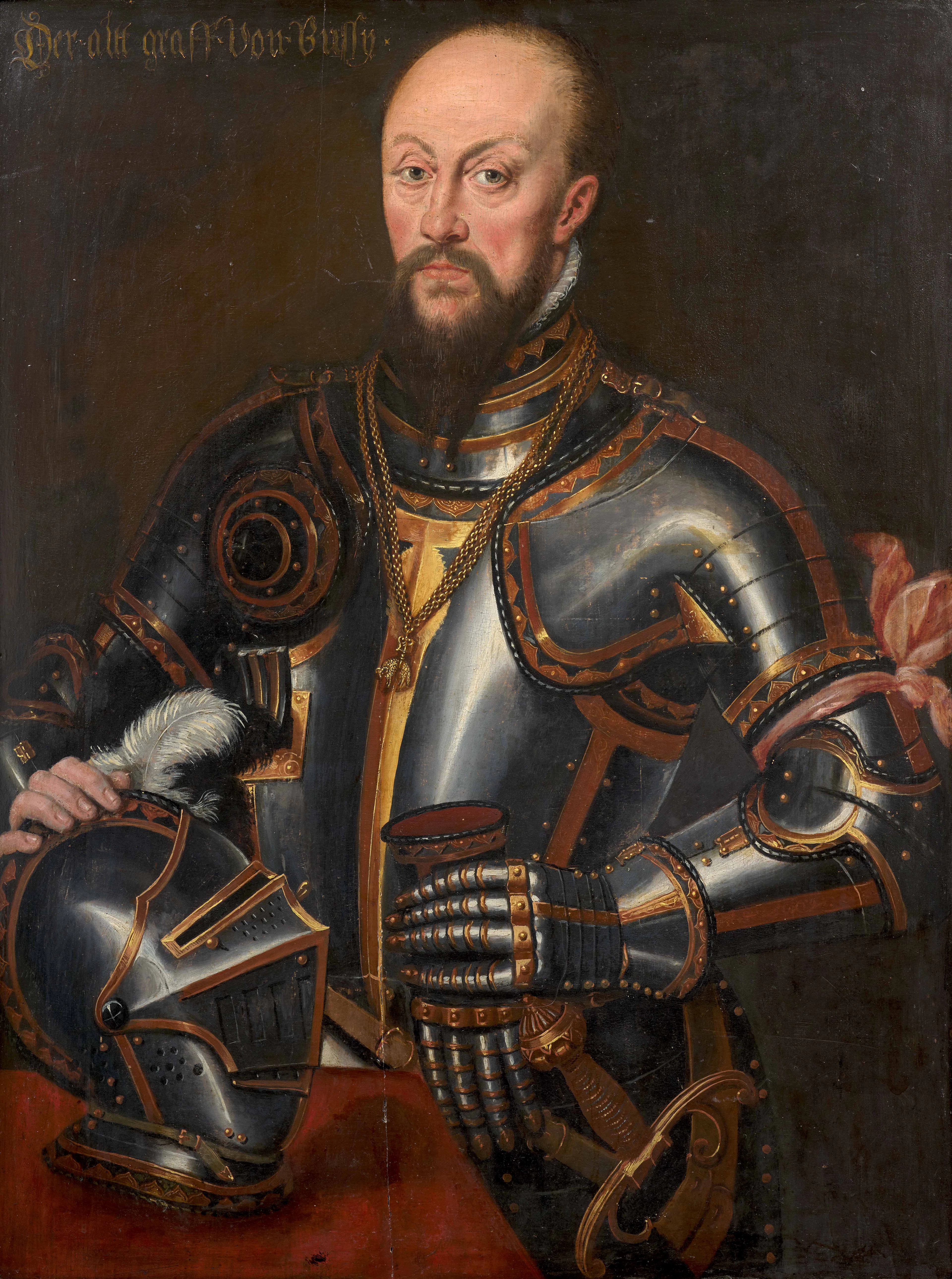 École allemande de la seconde partie du XVIe siècle Portrait du comte