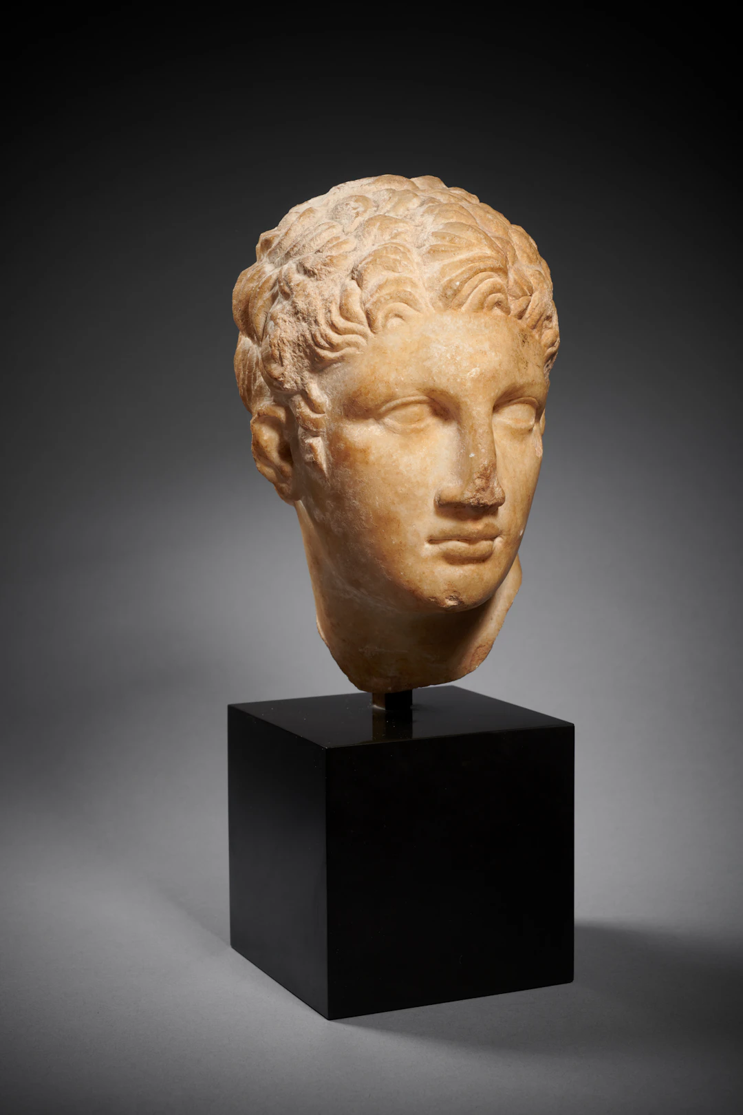 A Hellenistic marble head of a man