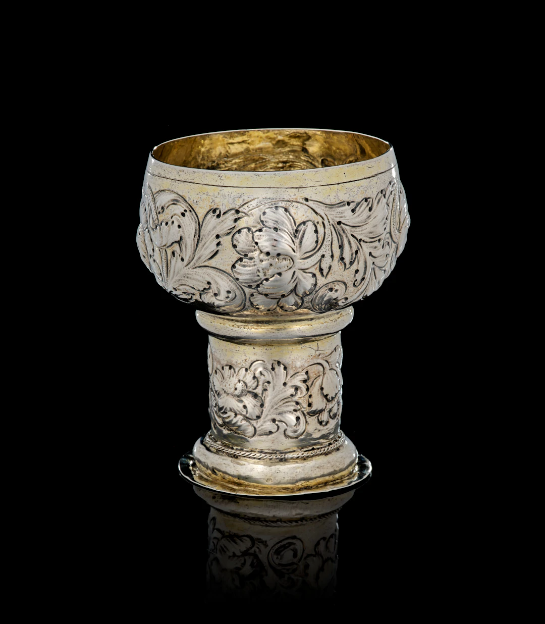 A German parcel-gilt silver römer beaker, Sigmund Bierfreund, Nuremberg