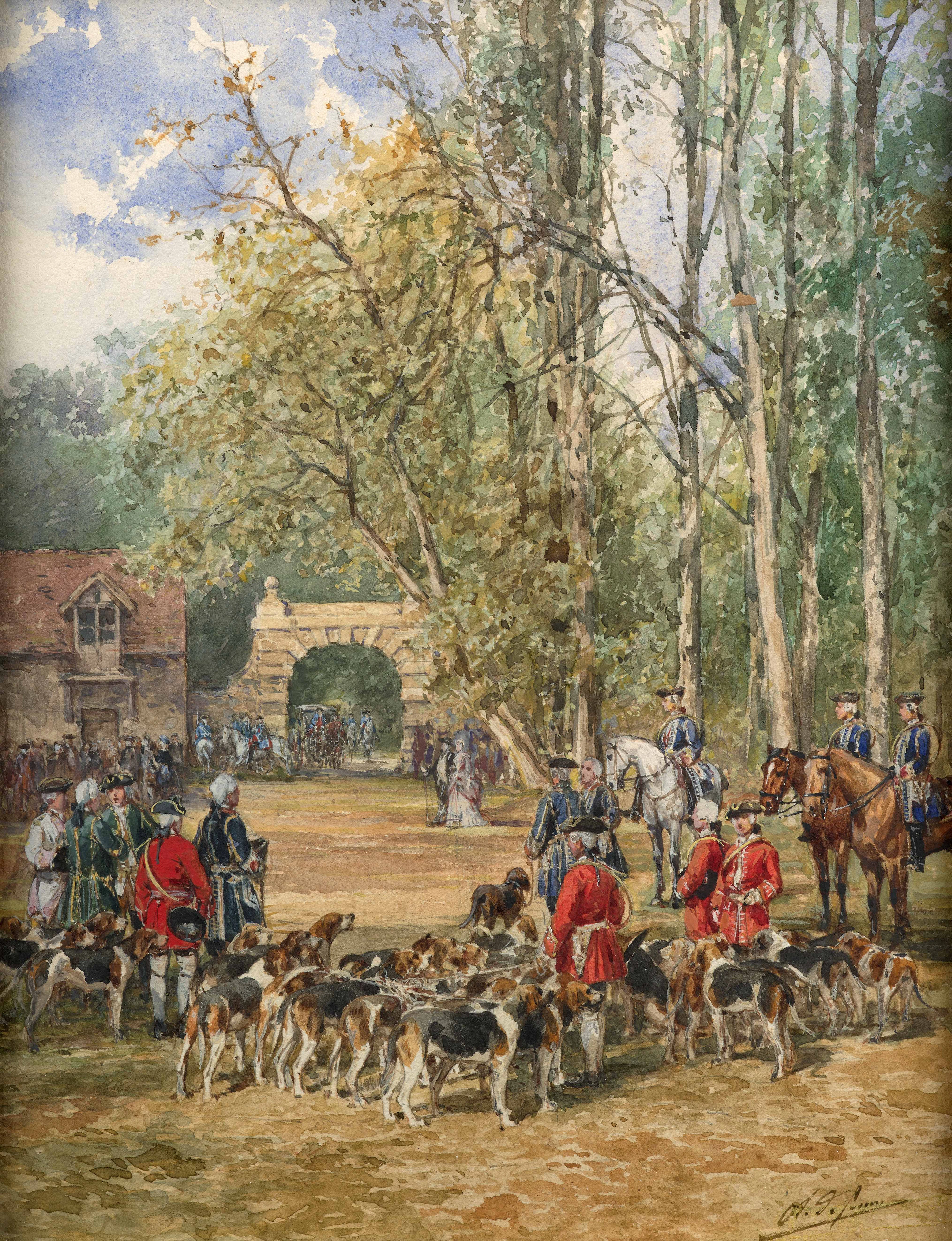 Charles-Olivier de PENNE Paris, 1831 - Marlotte, 1897 Rendez-vous