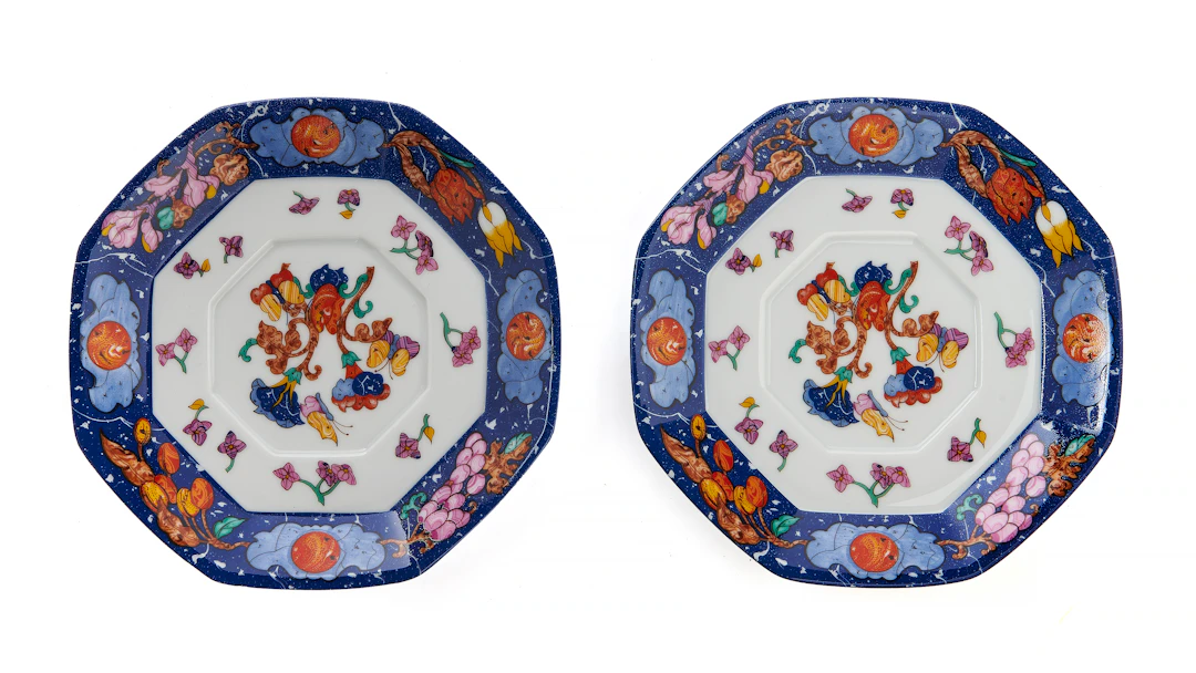 HERMES MARQUETERIE DE PIERRES D'ORIENT ET D'OCCIDENT Plates