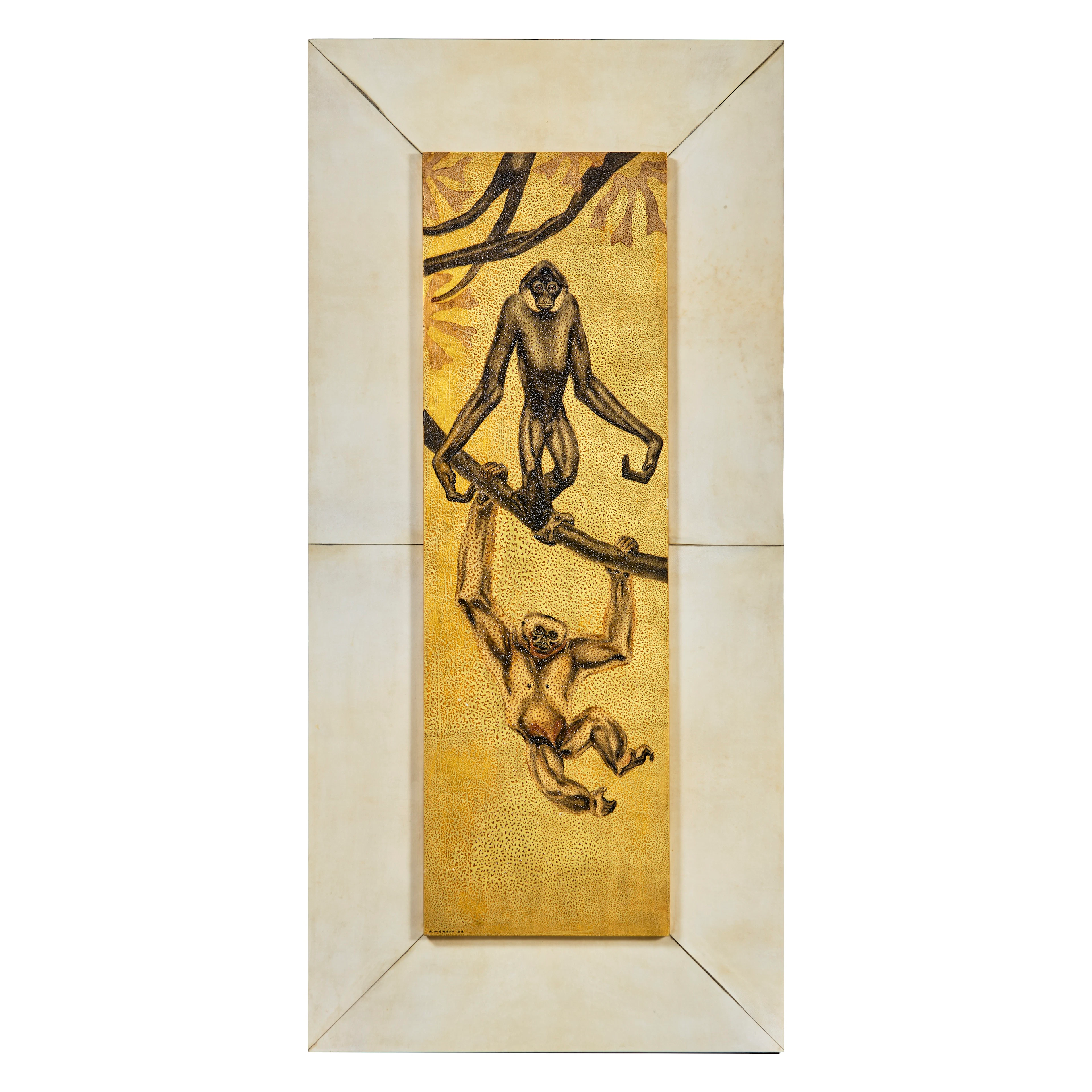 André MARGAT 1903-1999 "Les deux gibbons" - 1938