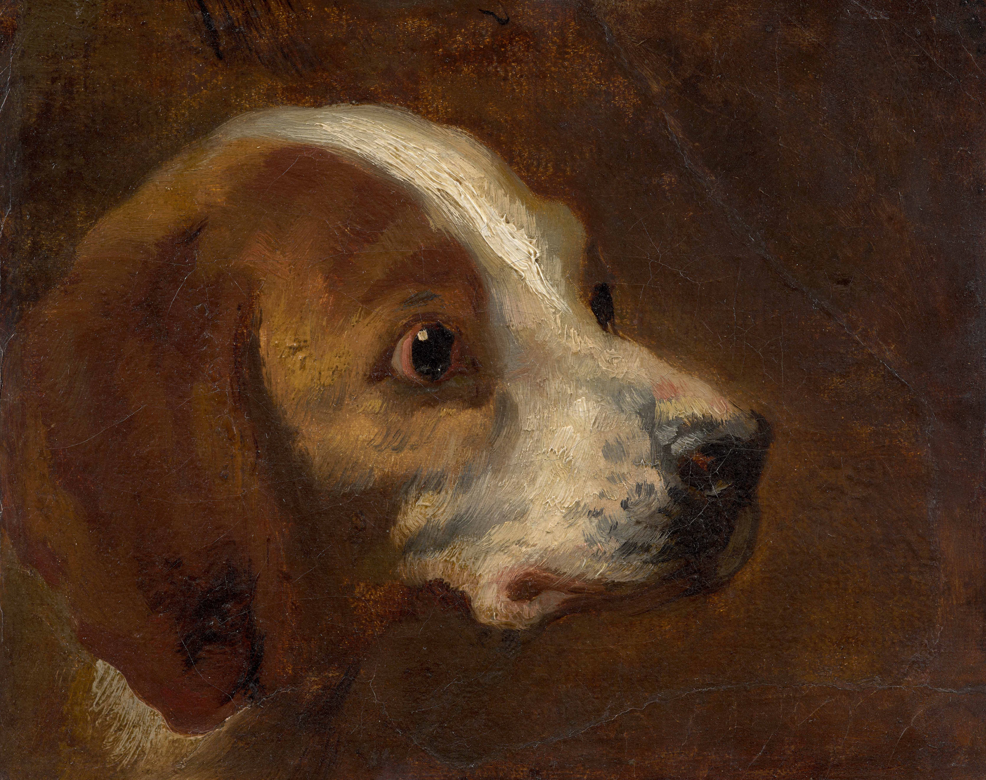Théodore GÉRICAULT 1791 - 1824 Tête de chien