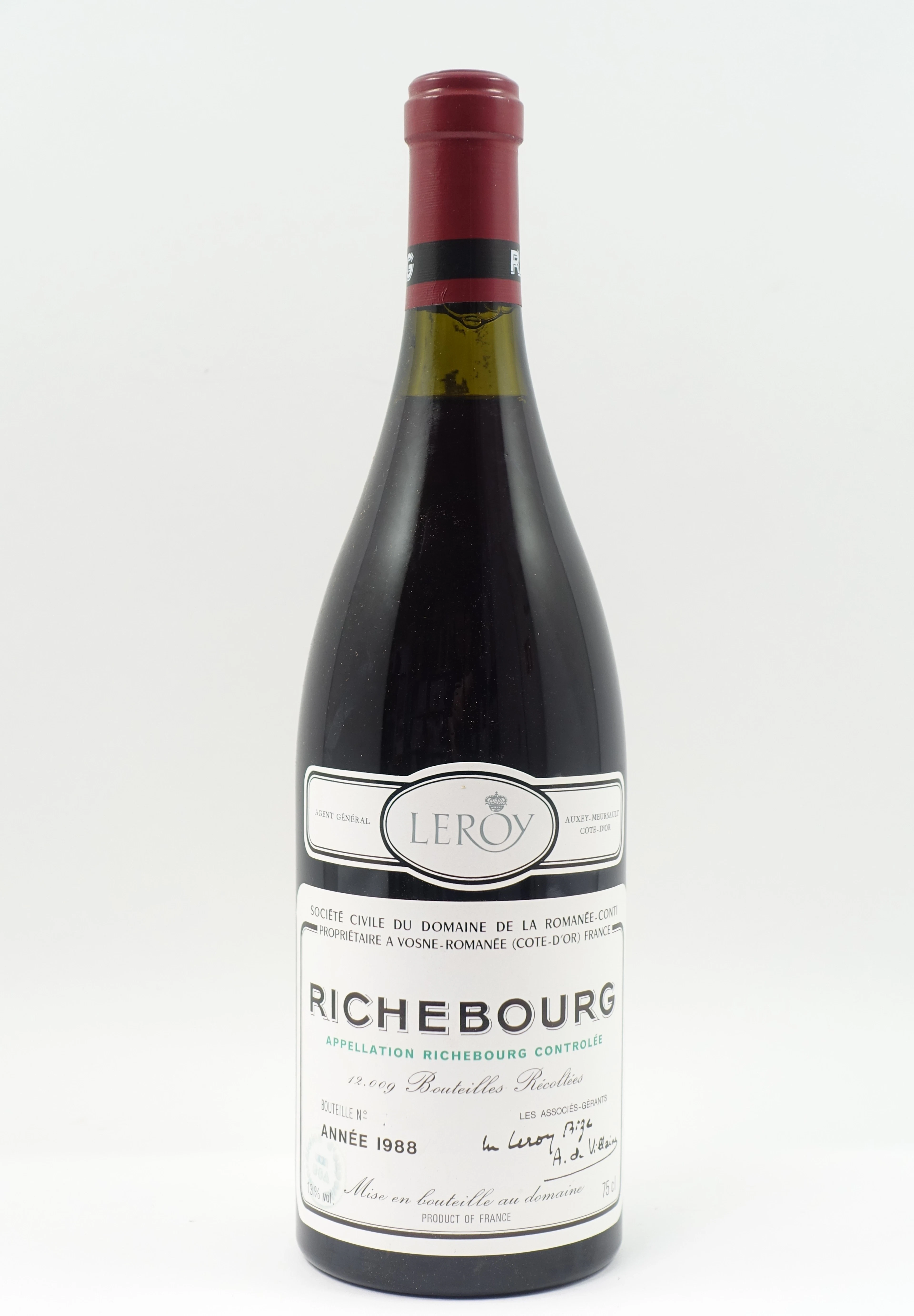 1 bt RICHEBOURG 1988 Grand Cru. Domaine de la Romanée Conti