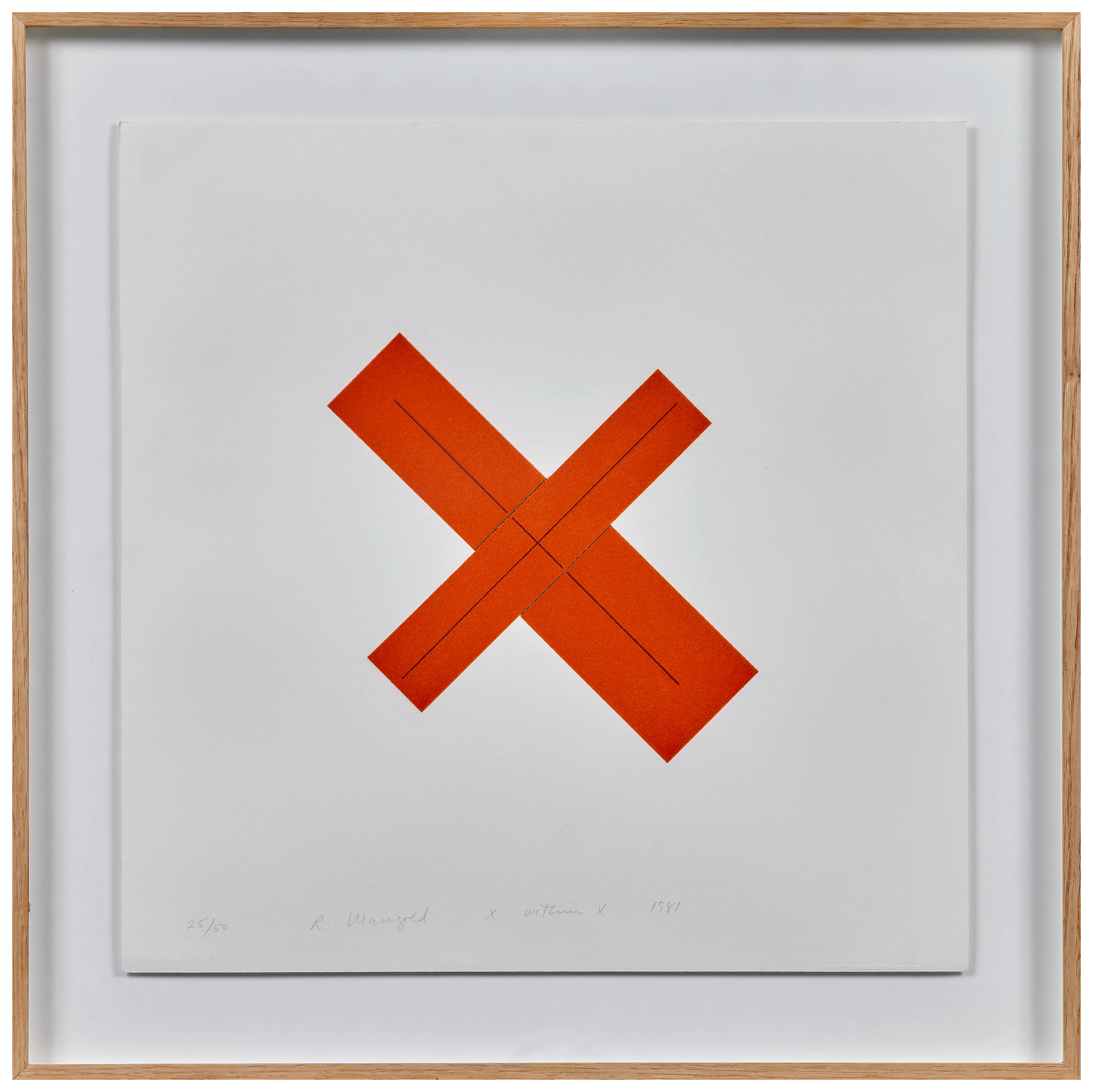 Robert MANGOLD 1937- X within X - 1981