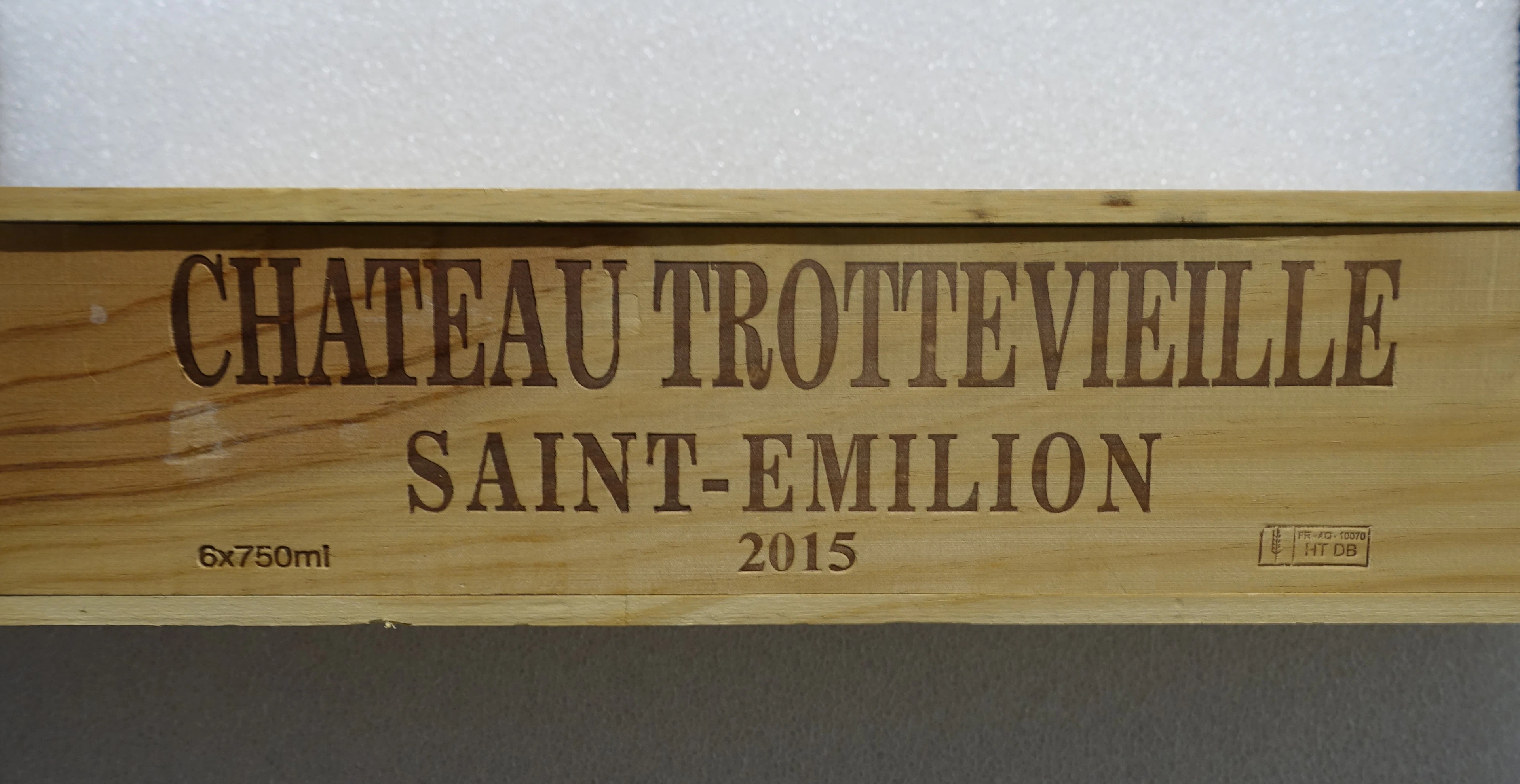 6 bts CH TROTTEVIEILLE 2015 1er GCC (B) Saint Emilion