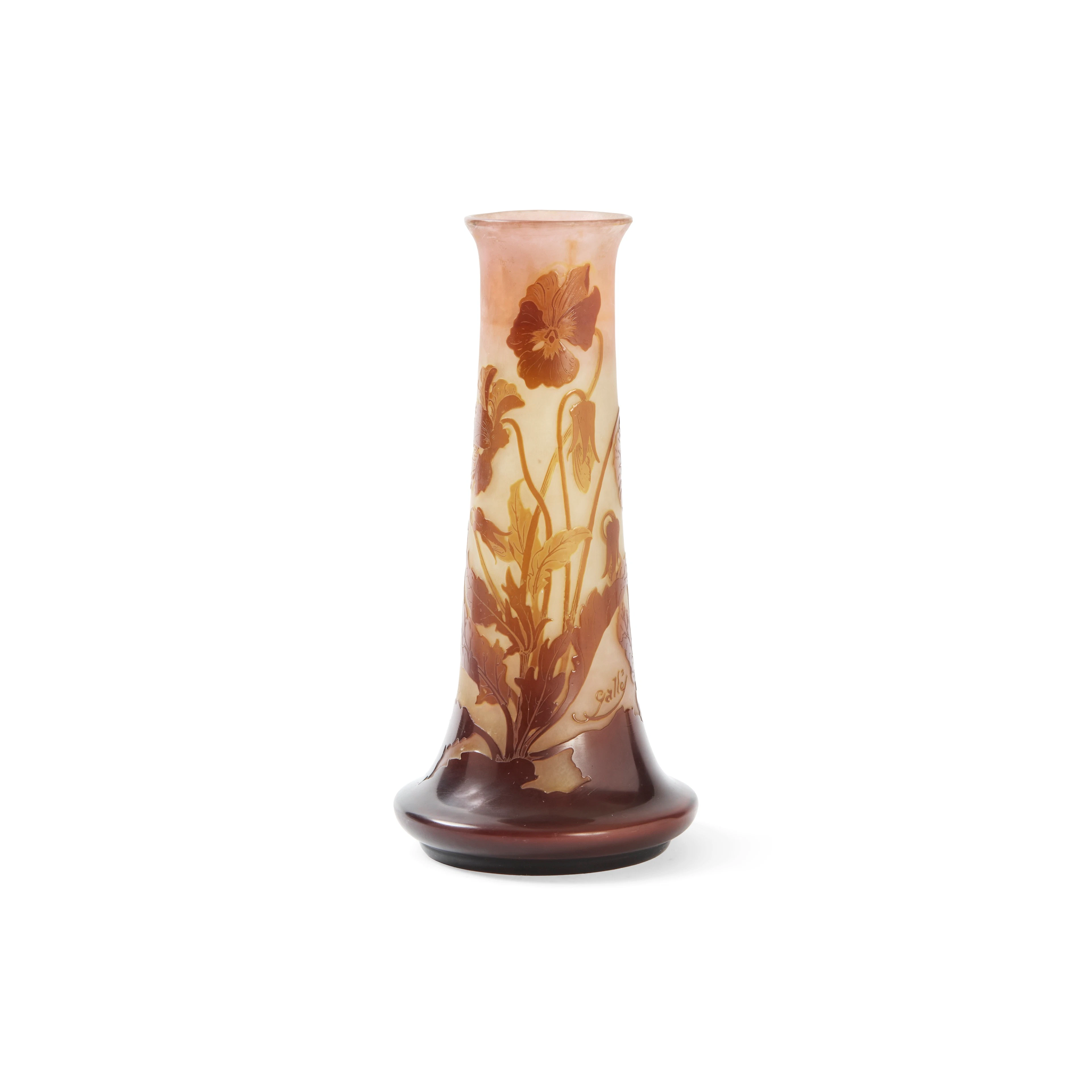 Établissements Gallé 1904-1936 Vase de forme dite pied d'éléphant