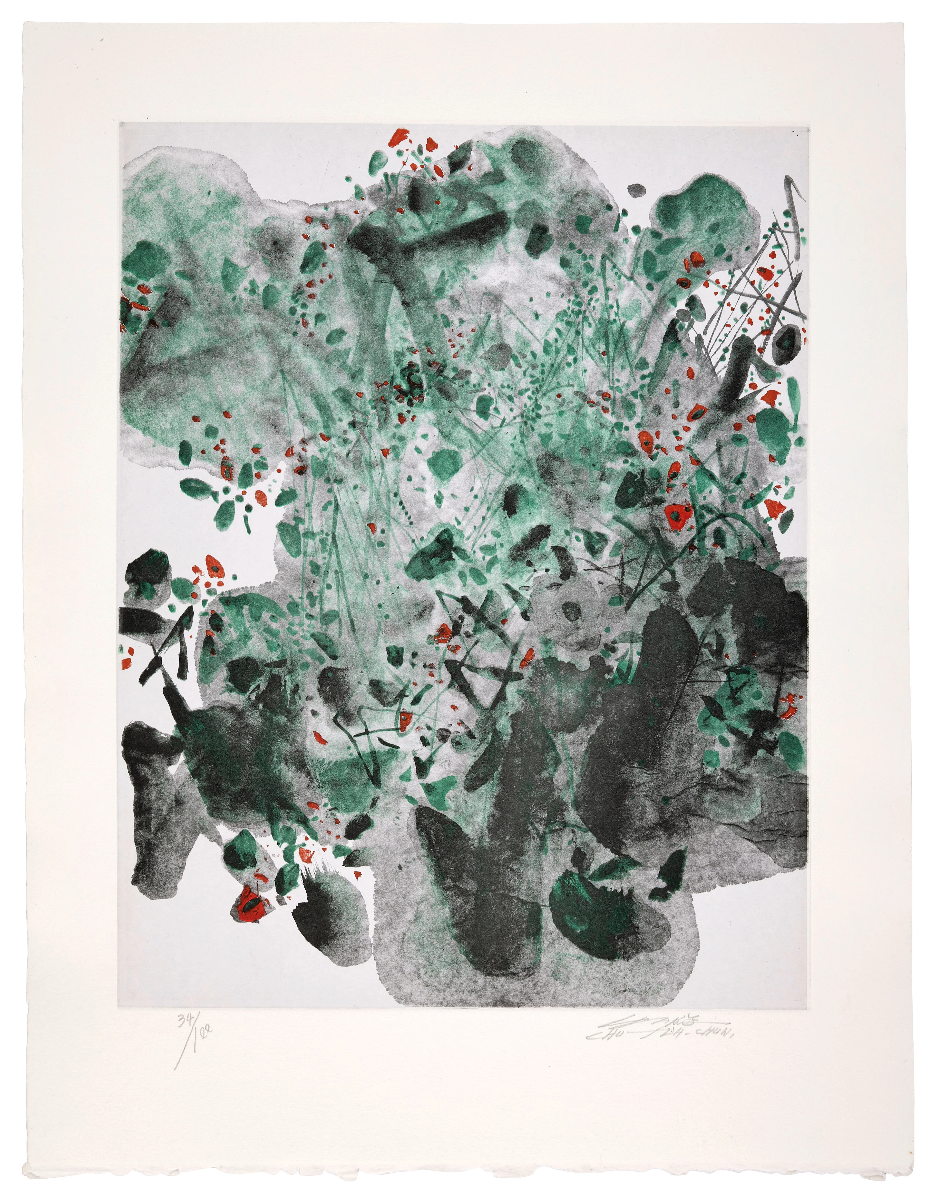 CHU TEH-CHUN (1920 - 2014) Composition - circa 2000