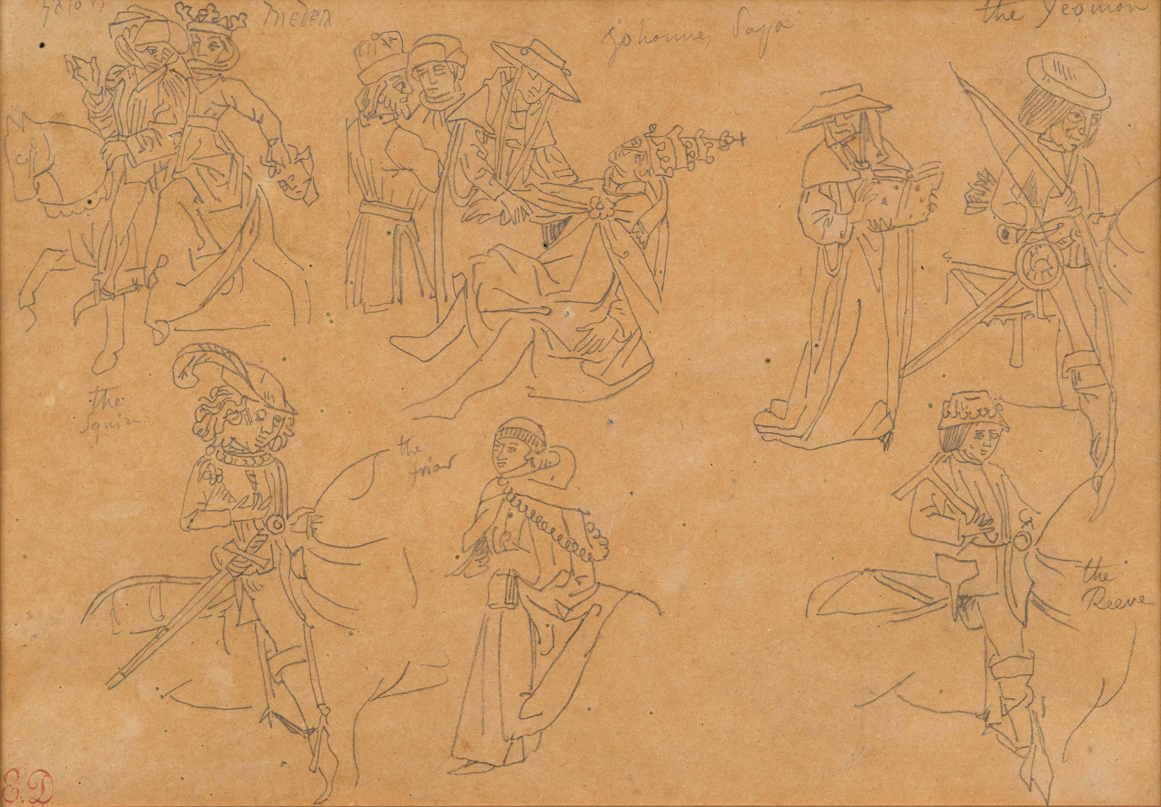 Eugène DELACROIX Charenton-Saint-Maurice, 1798 - Paris, 1863 Etude de costumes