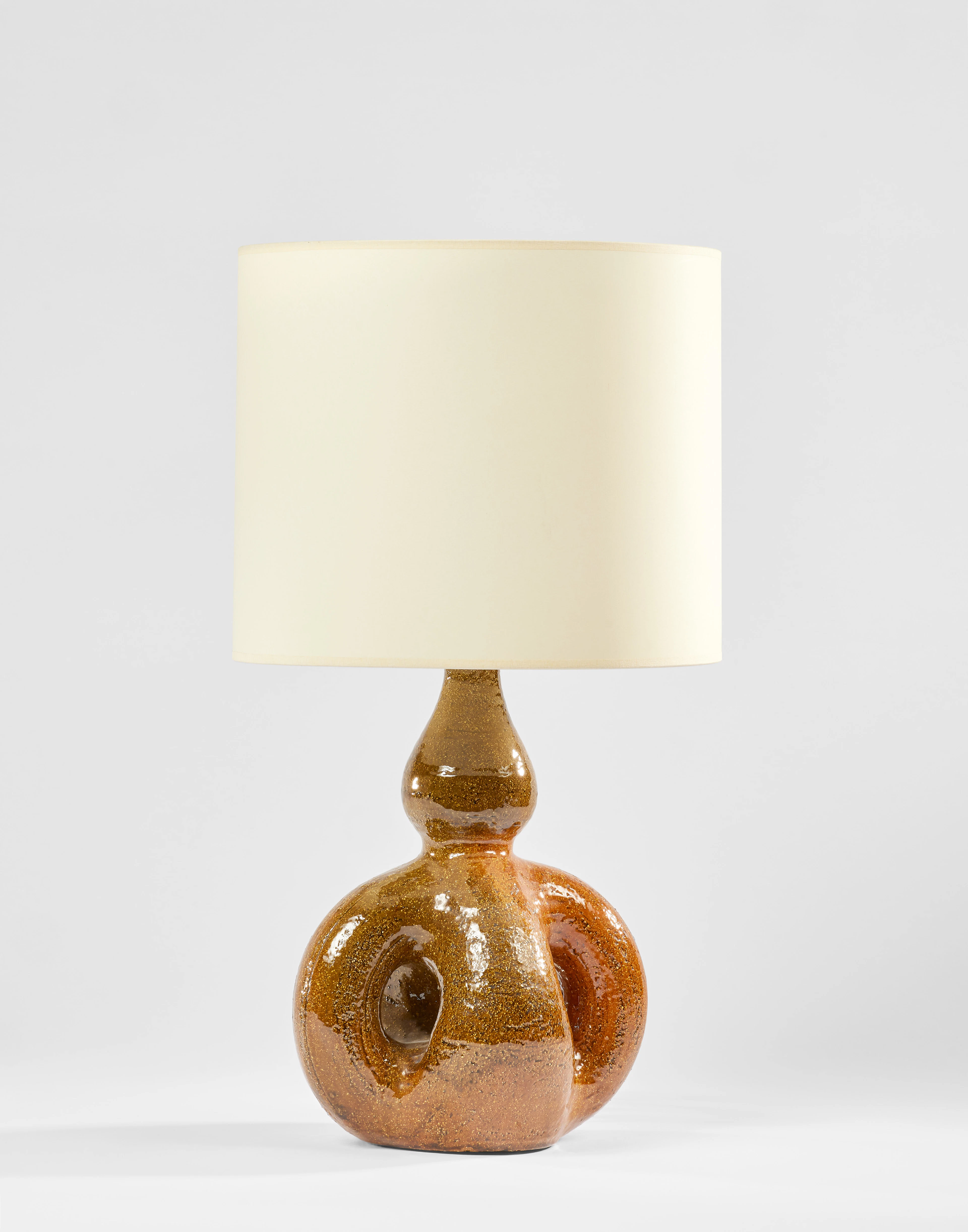 Suzanne RAMIÉ & Atelier MADOURA (Française - 1905-1974) Lampe - circa 1960