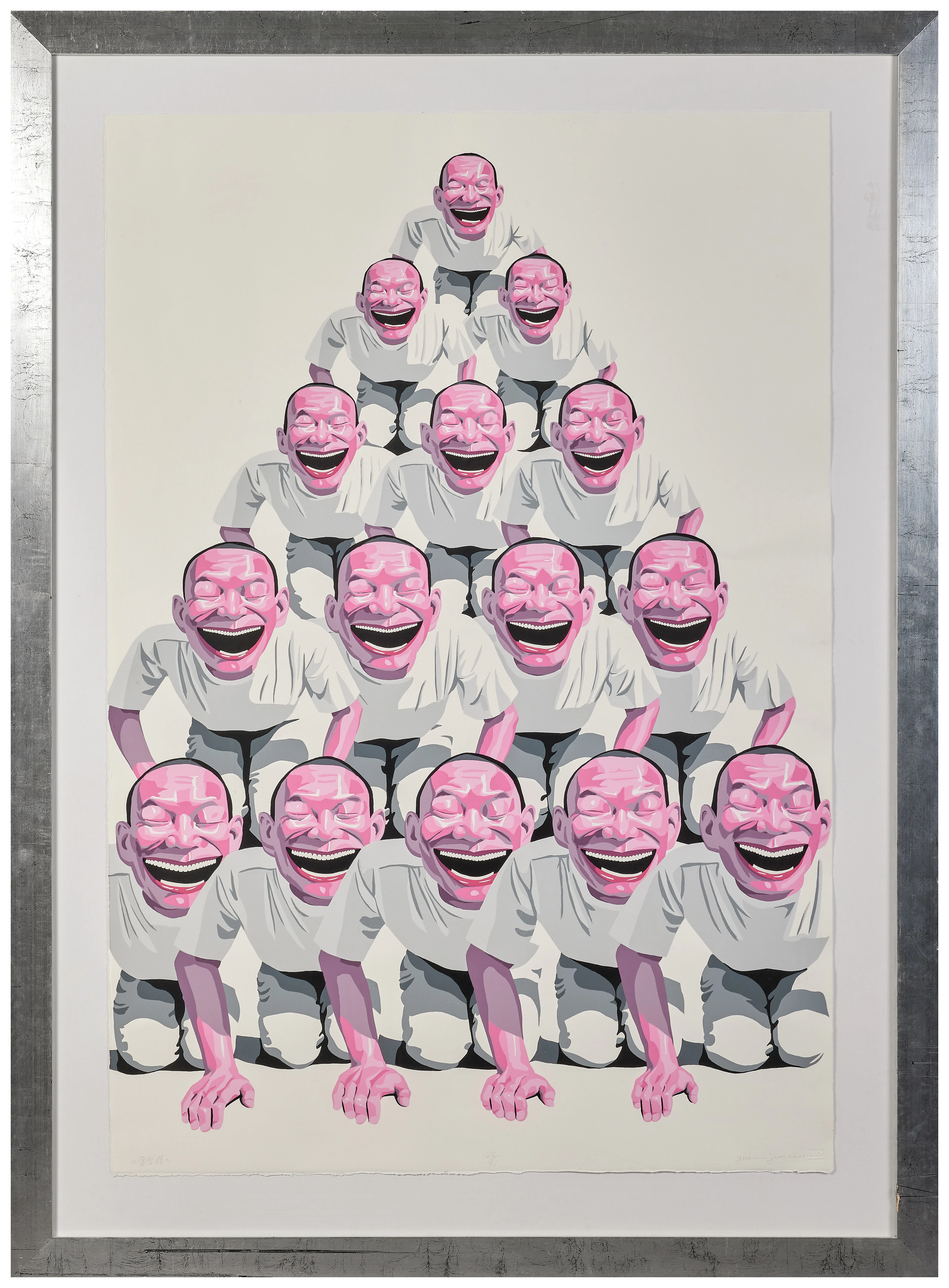 YUE Minjun 1962- Pyramide - 2001