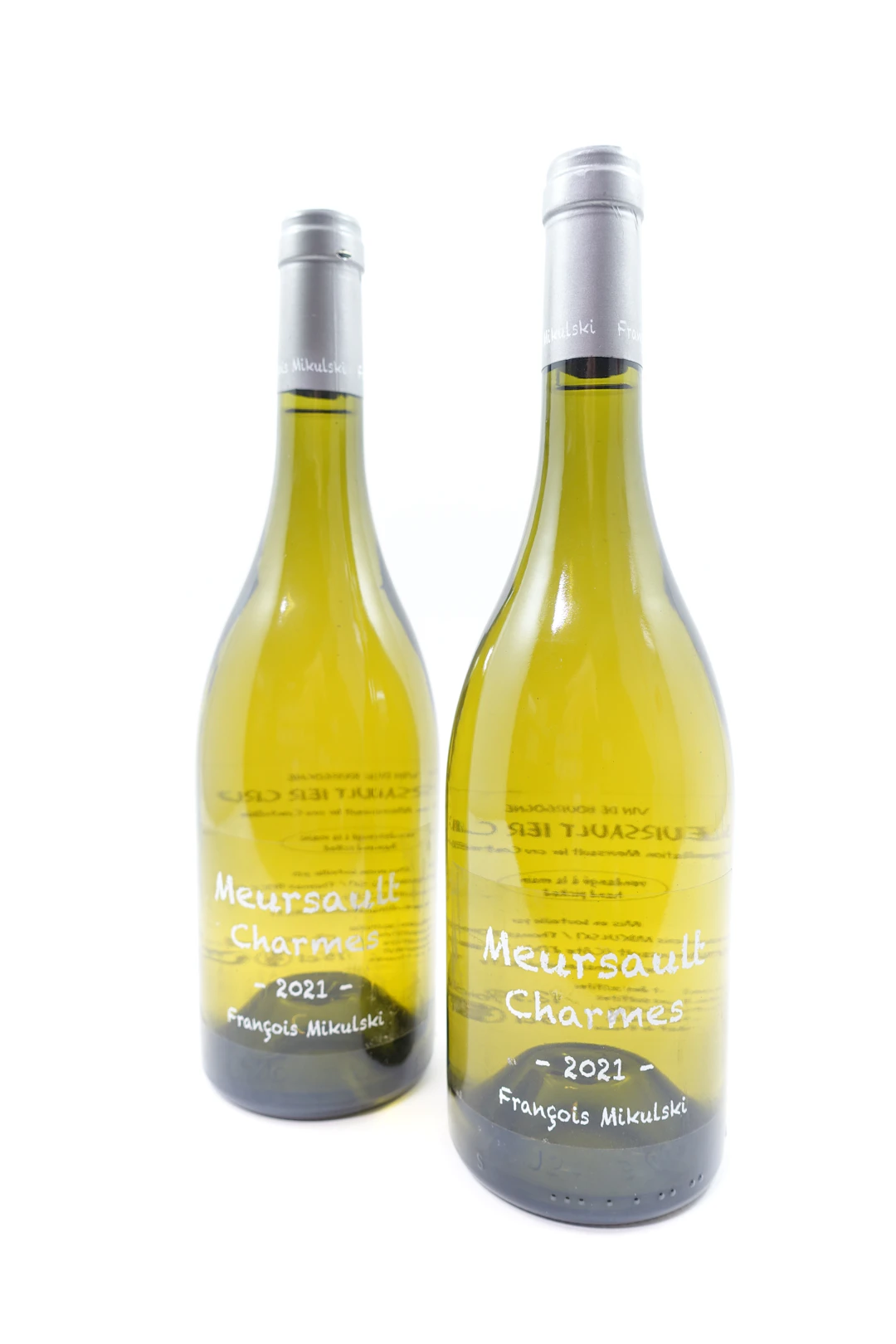 2 bts MEURSAULT 2021 1er Cru Charmes. François Mikulski