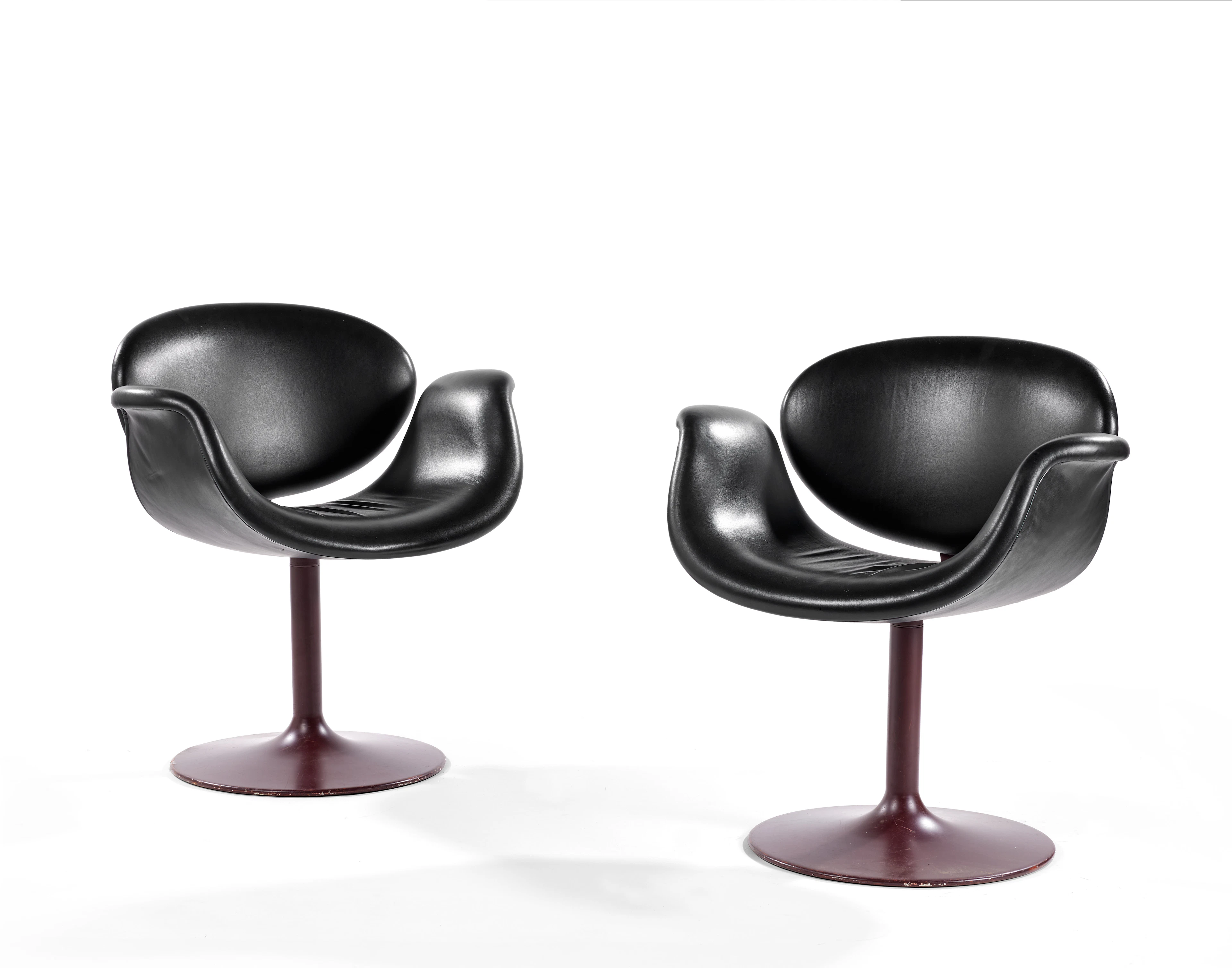 Pierre PAULIN (Français - 1927-2009) Suite de deux fauteuils "Little
