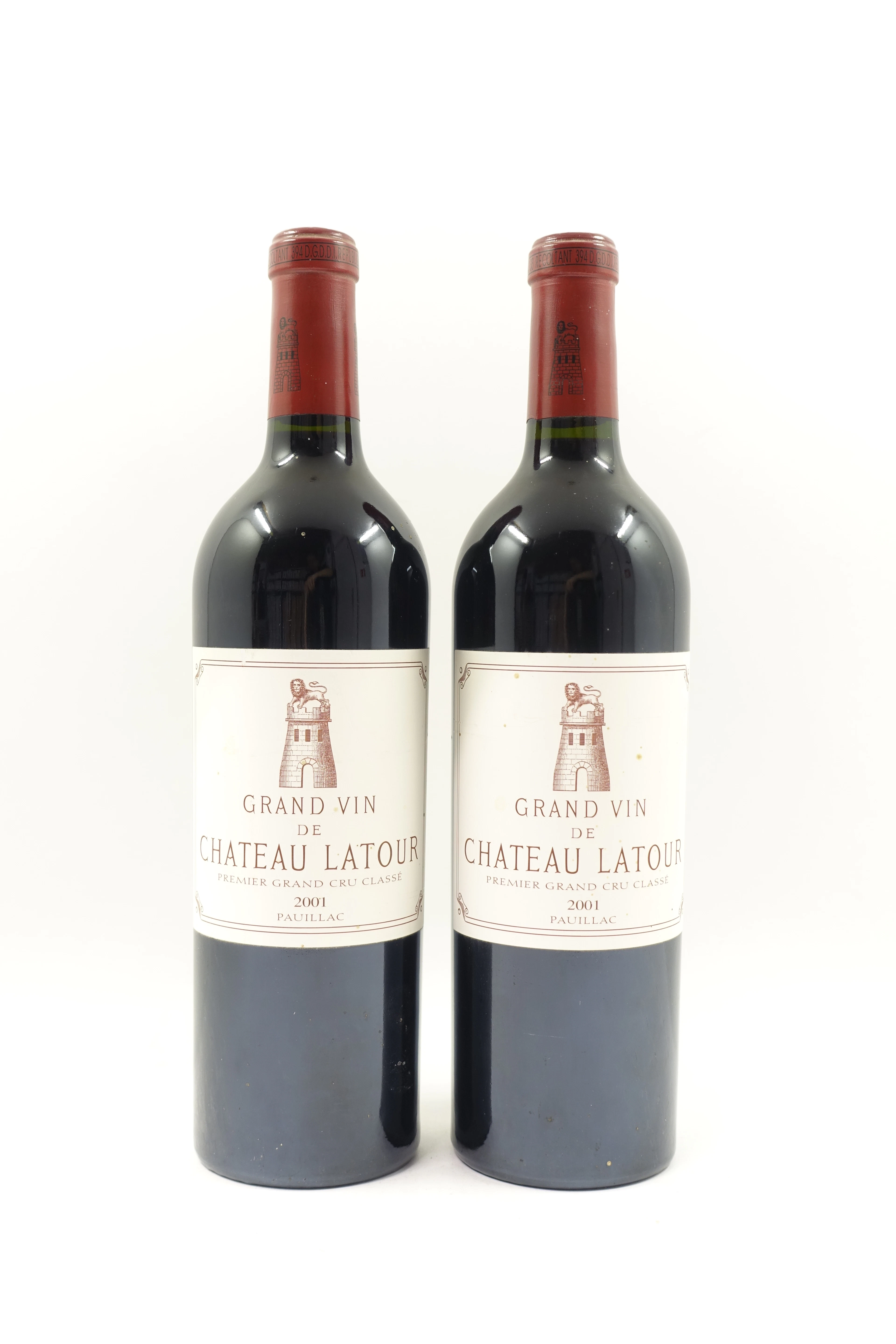 2 bts CH LATOUR 2001 1er GC Pauillac