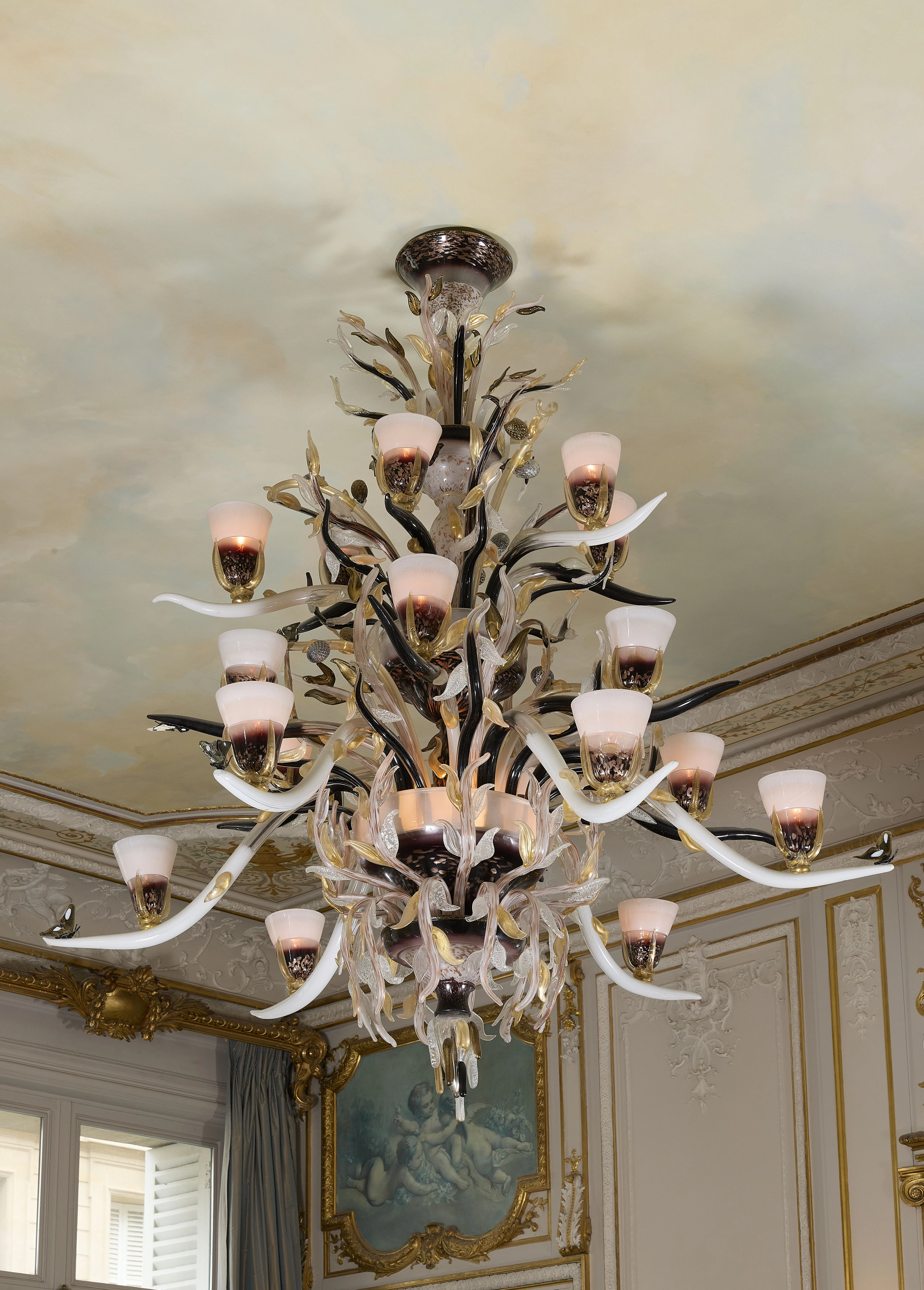 Aristide NAJEAN pour la Verrerie d’Art de Murano Né en 1959 Importante