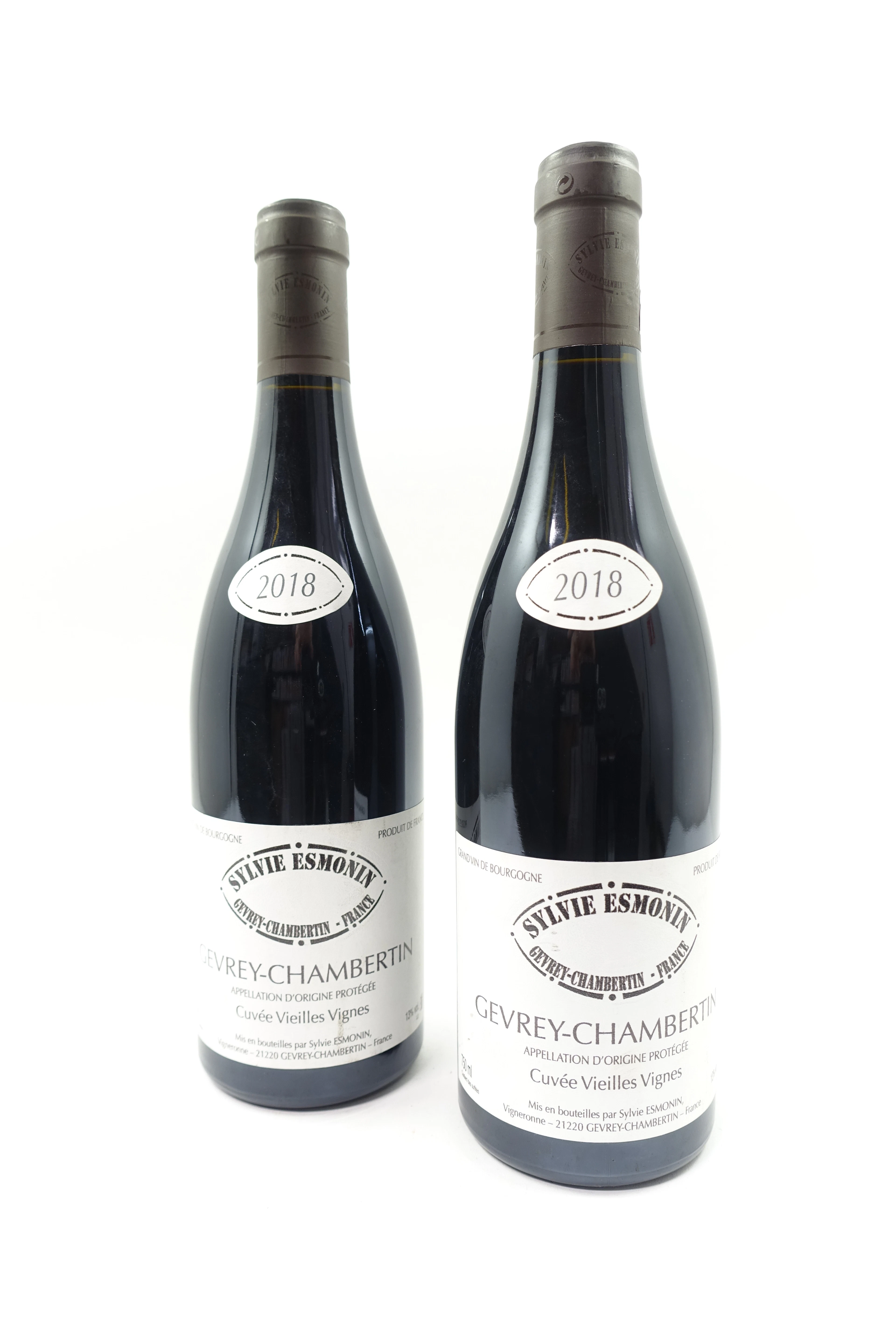 2 bts GEVREY CHAMBERTIN 2018 Vieilles Vignes. Sylvie Esmonin
