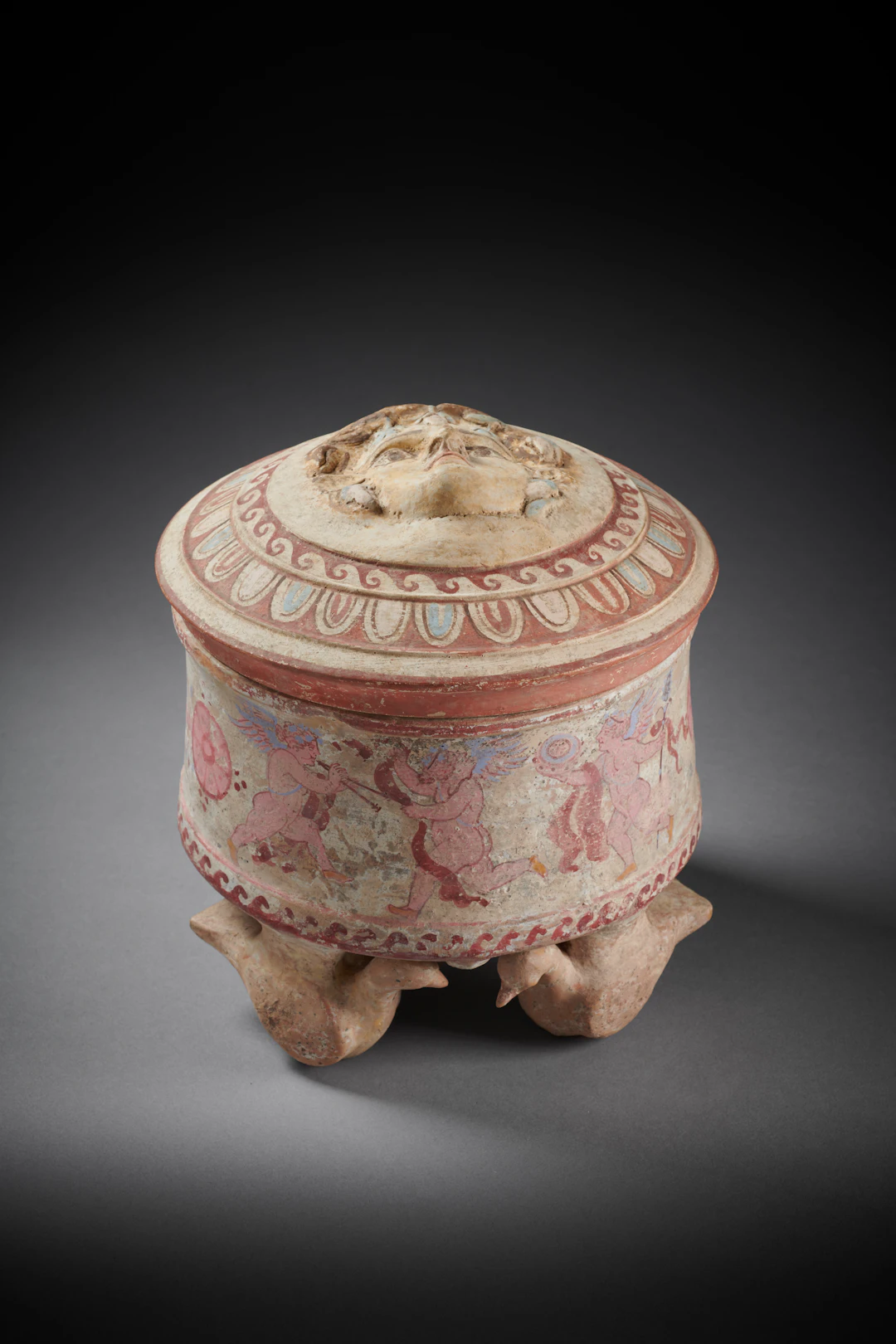 A Large Canosan terracotta pyxis